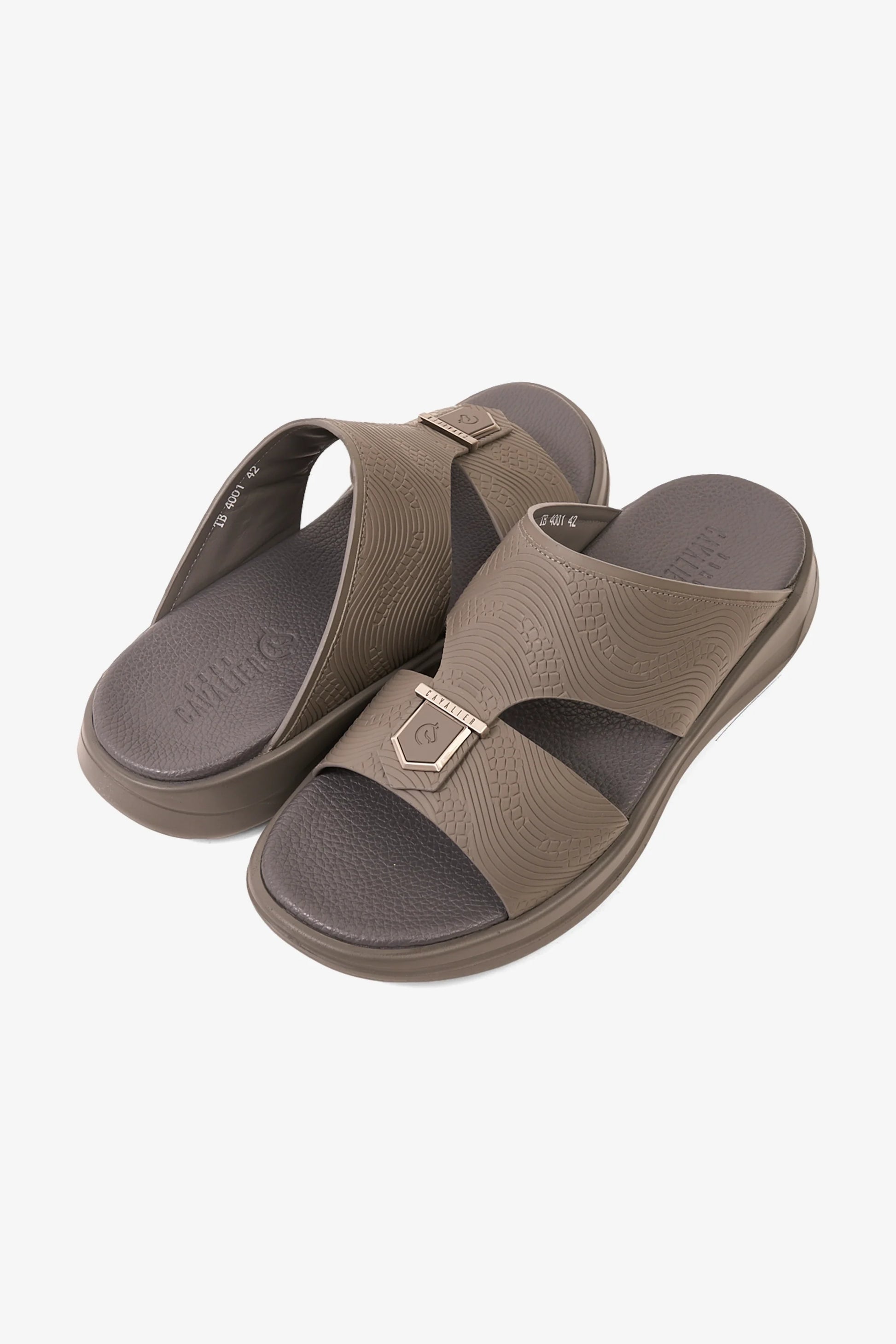 Cavalier Uomo Men's TheraBounce Luxe Arabic Sandals Grey MSDCVTB4001
