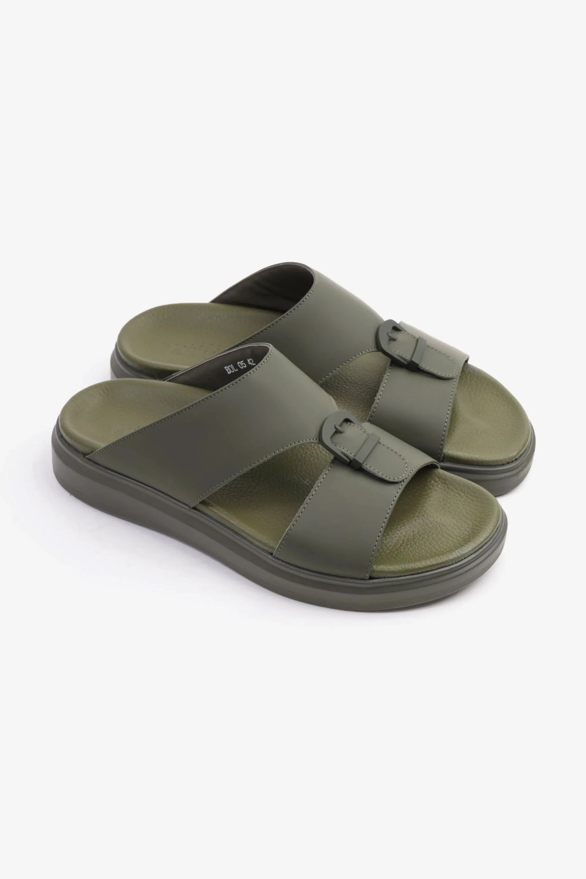 Cavalier Uomo Men's Arabic Classic Trim Extra Cushioned Sandals Olive MSDCVBOL05
