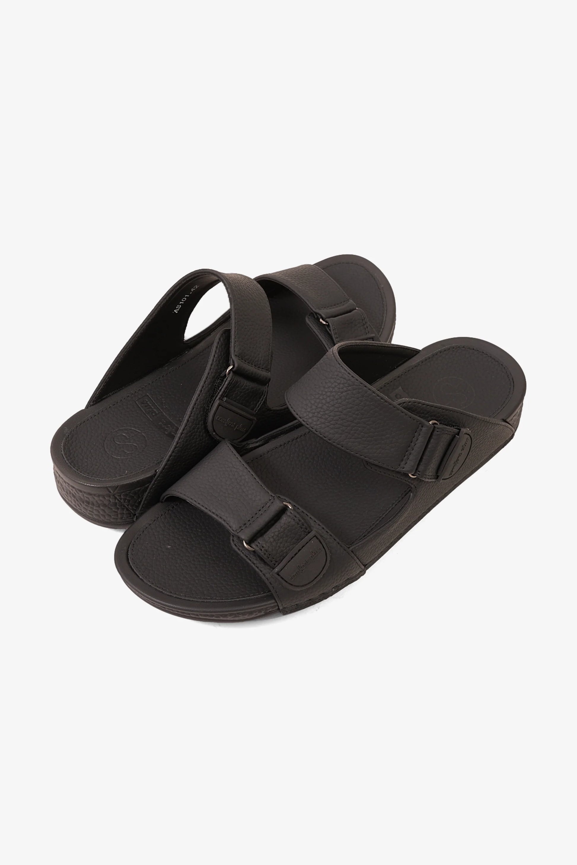 Comfort Plus Men's Elite Cushion Arabic Sandals Black MSDGBCPAS101