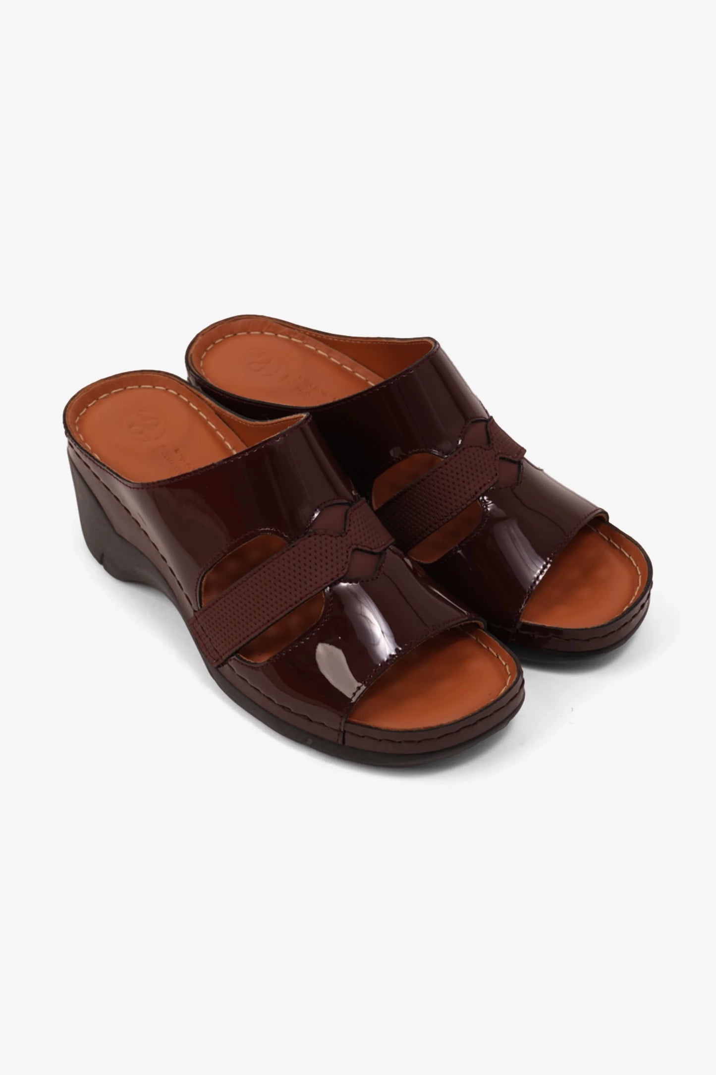 Comfort Plus Women's High Heel Arabic Sandals Maroon GG115
