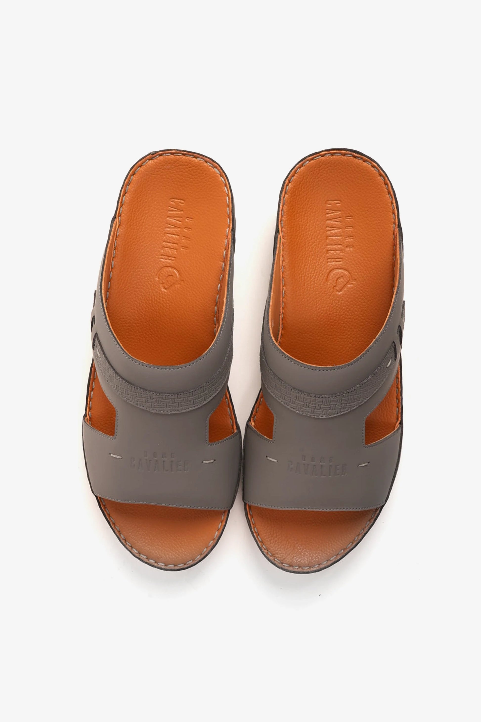 Cavalier Uomo Men's Classic Arabic Sandals Grey MSDCV1109