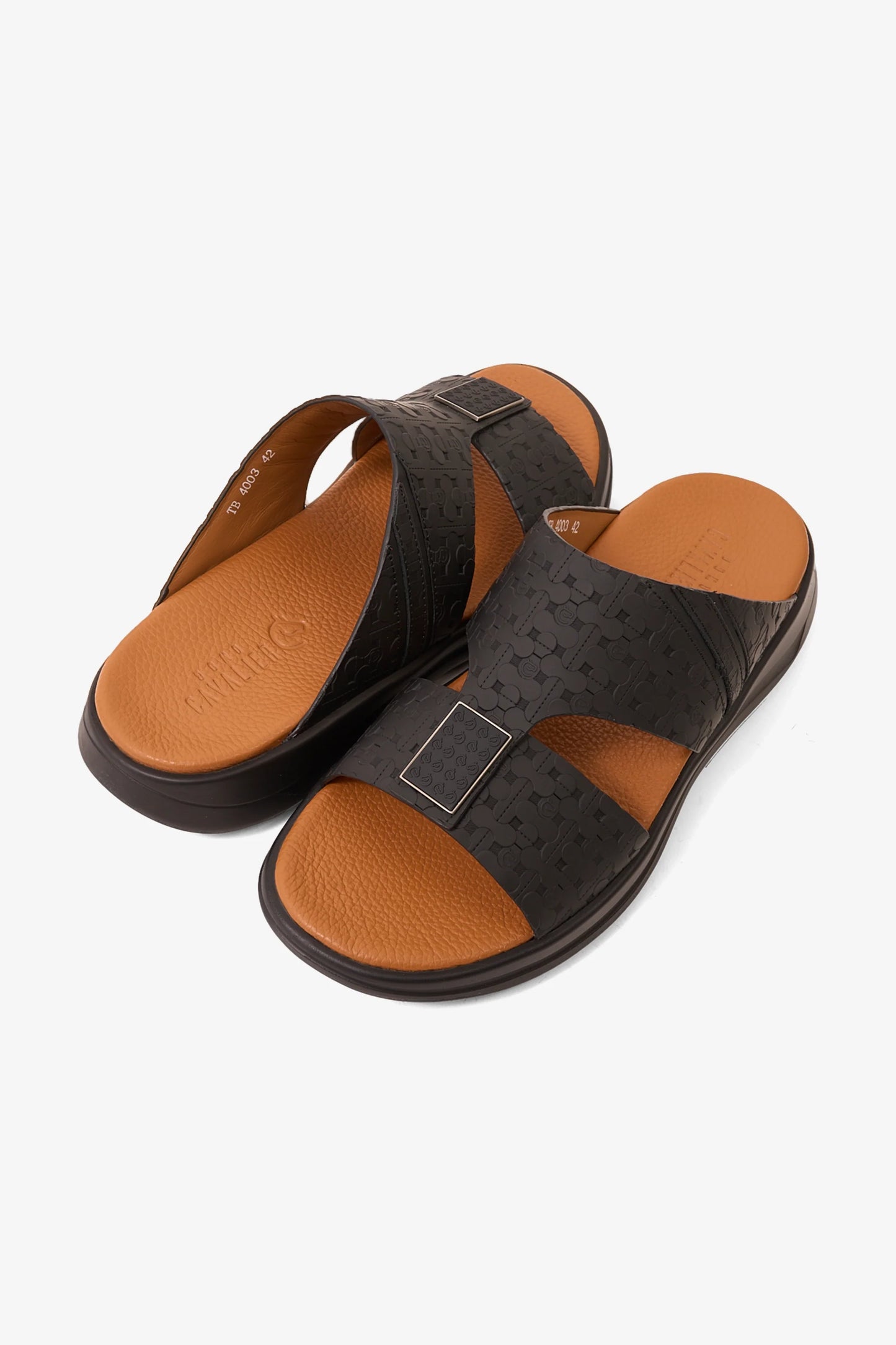 Cavalier Uomo Men's TheraBounce Prestige Sandals Black MSDCVTB4003