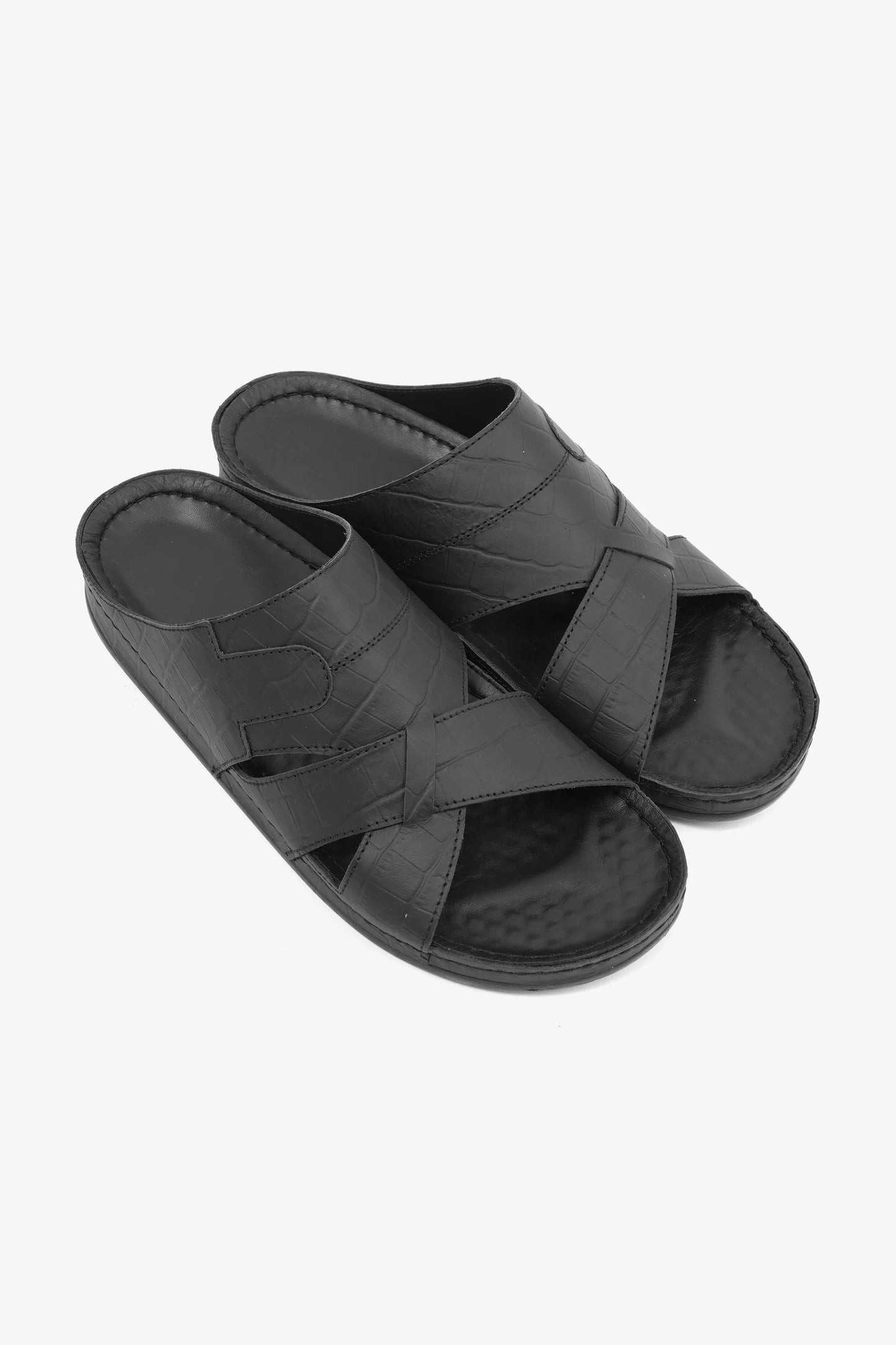 Comfort Plus Men's Arabic Sandals Black MSDCPAV03
