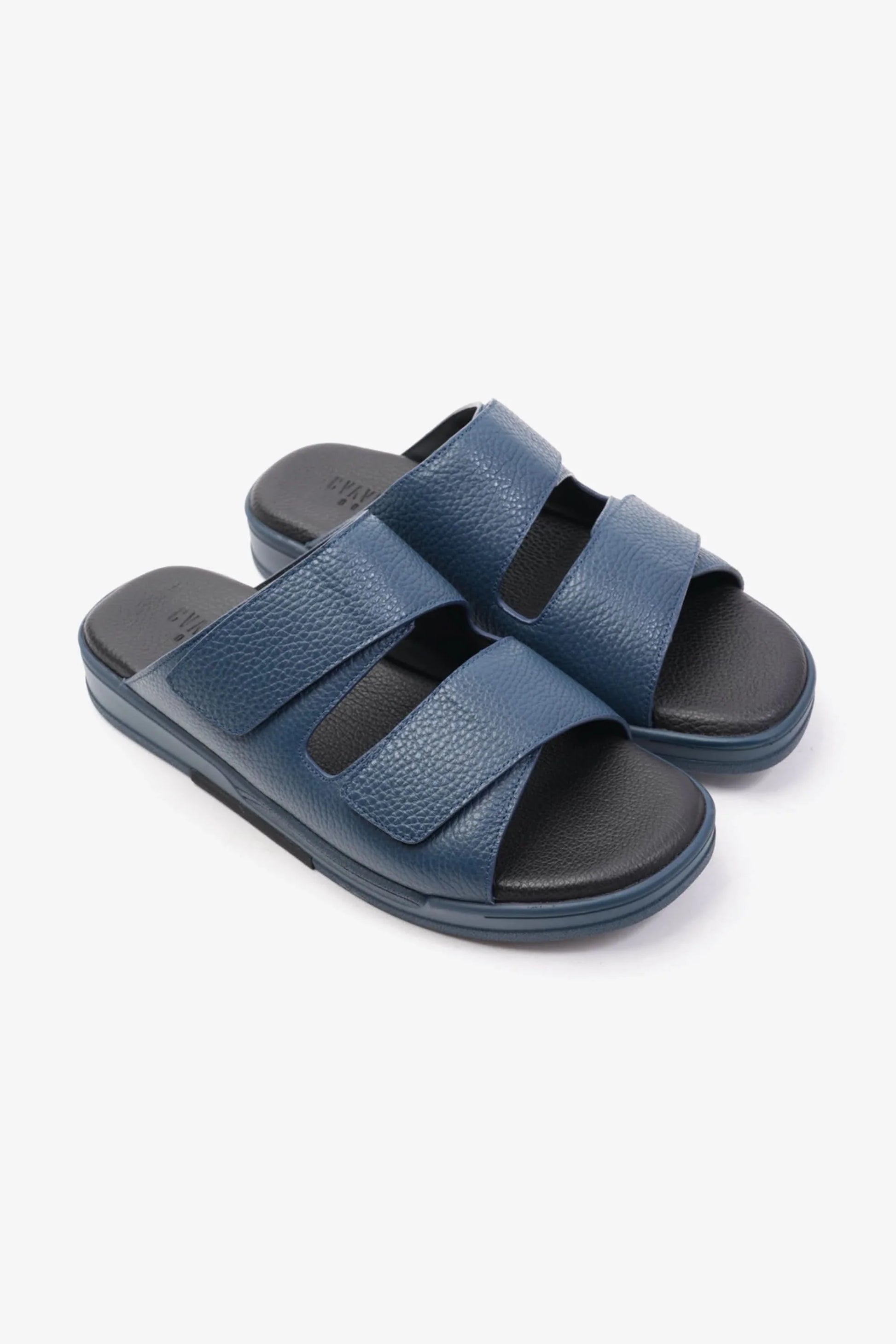 Cavalier Uomo Men's Leather Arabic Sandals Navy MSDCVHAR315