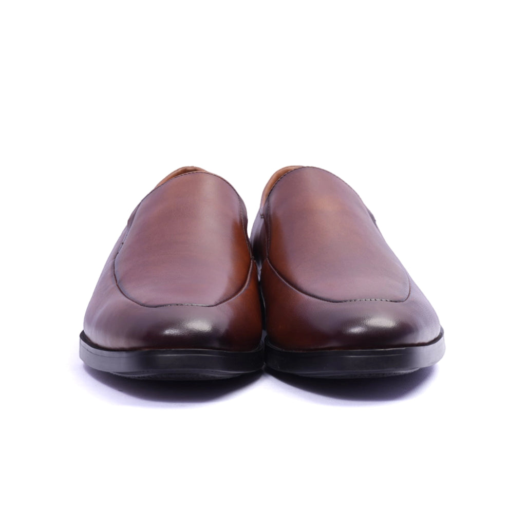 Comfort Plus Classic Leather Loafers For Men's Brown