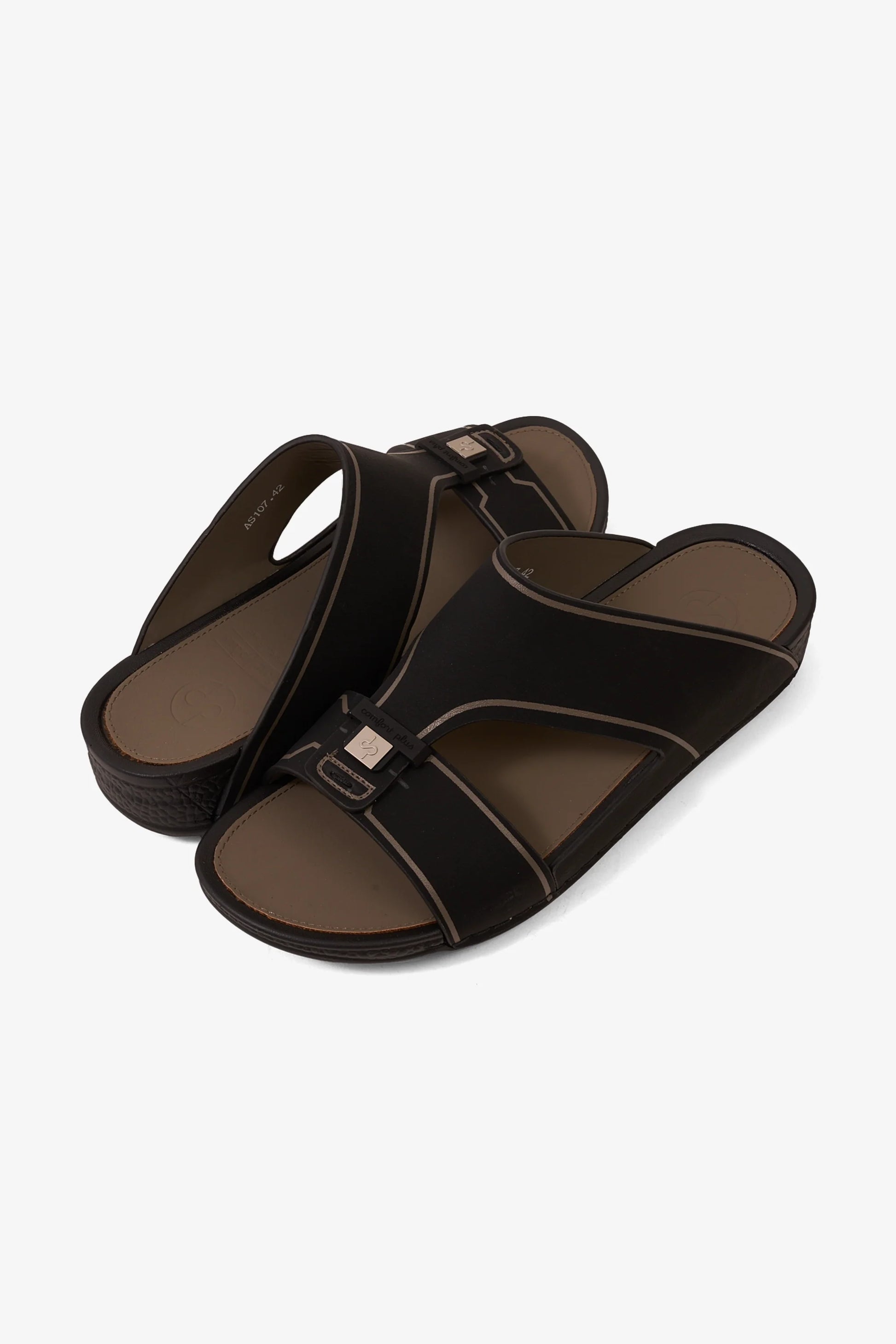 Comfort Plus Men's Equilibrium Walk Arabic Sandals Black MSDGBCPAS107
