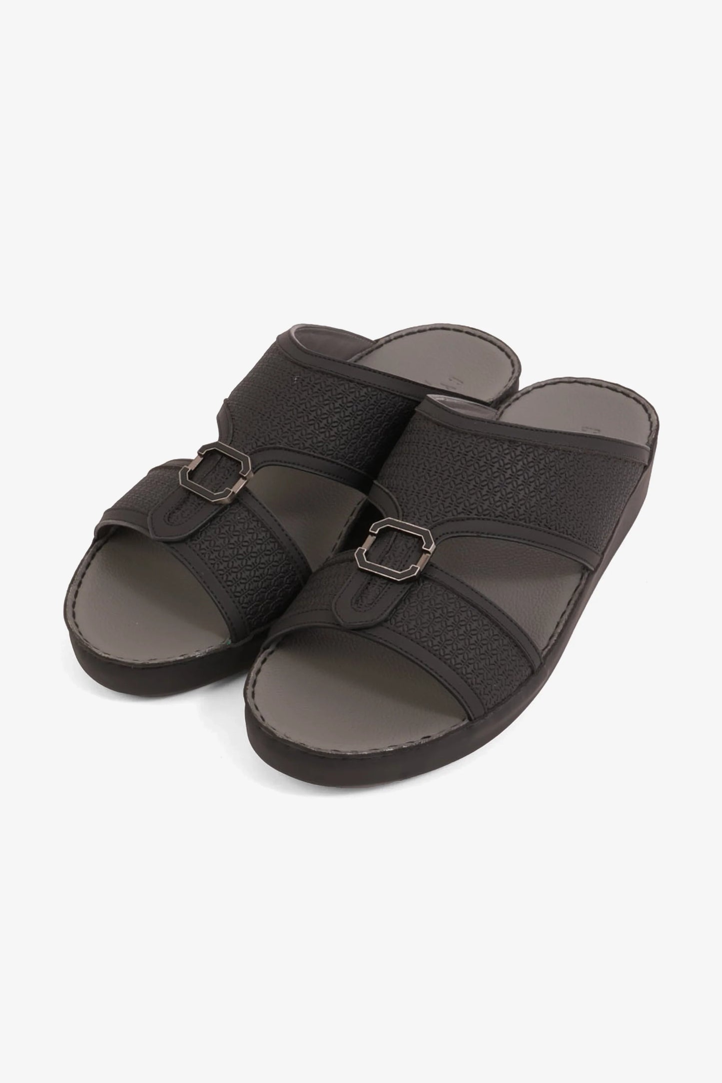 Cavalier Uomo Men's Premium Arabic Sandals Black MSDCV1119