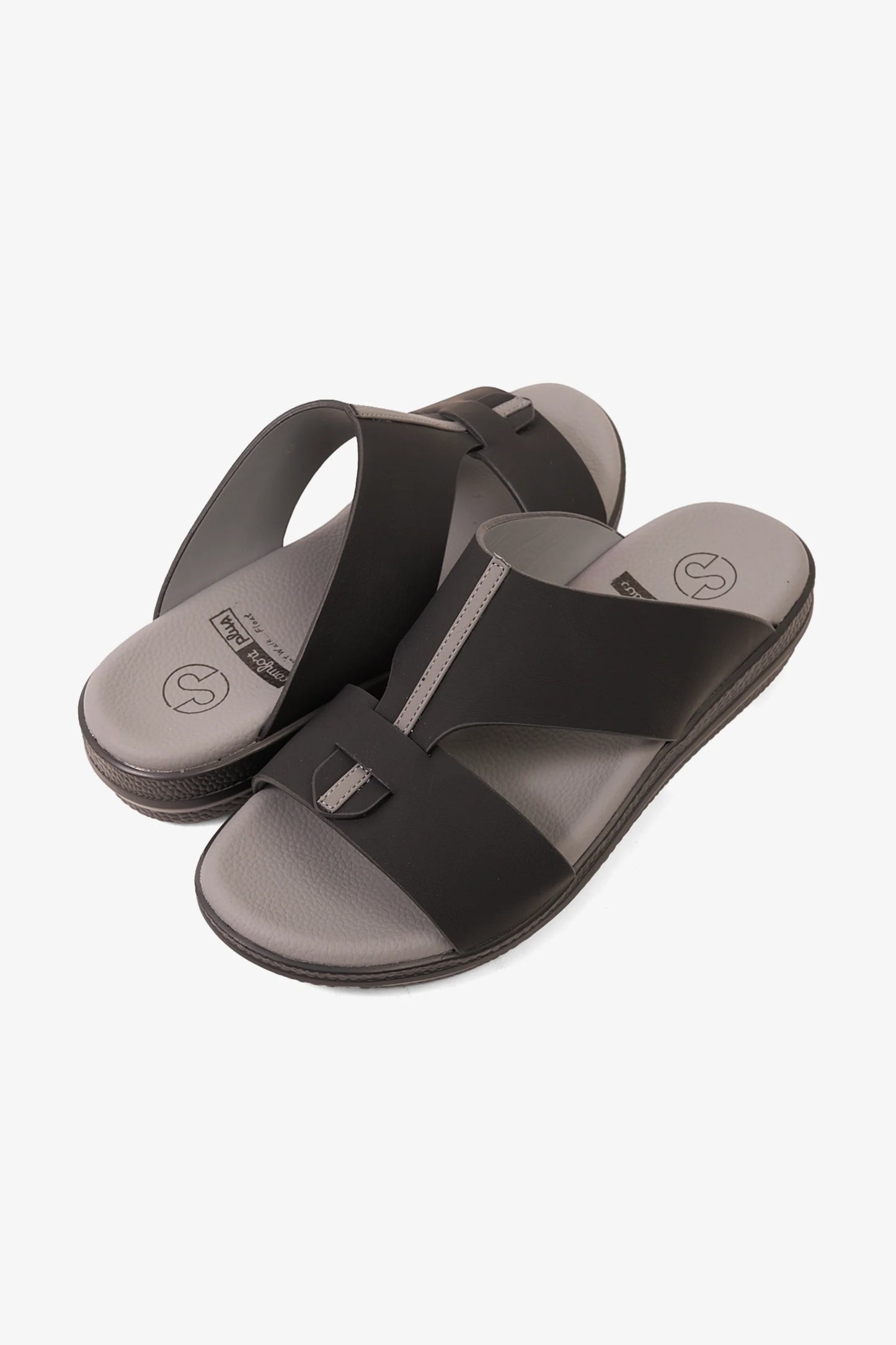 Comfort Plus Men's Glide Luxe Arabic Sandals Black MSDGBCPRS103
