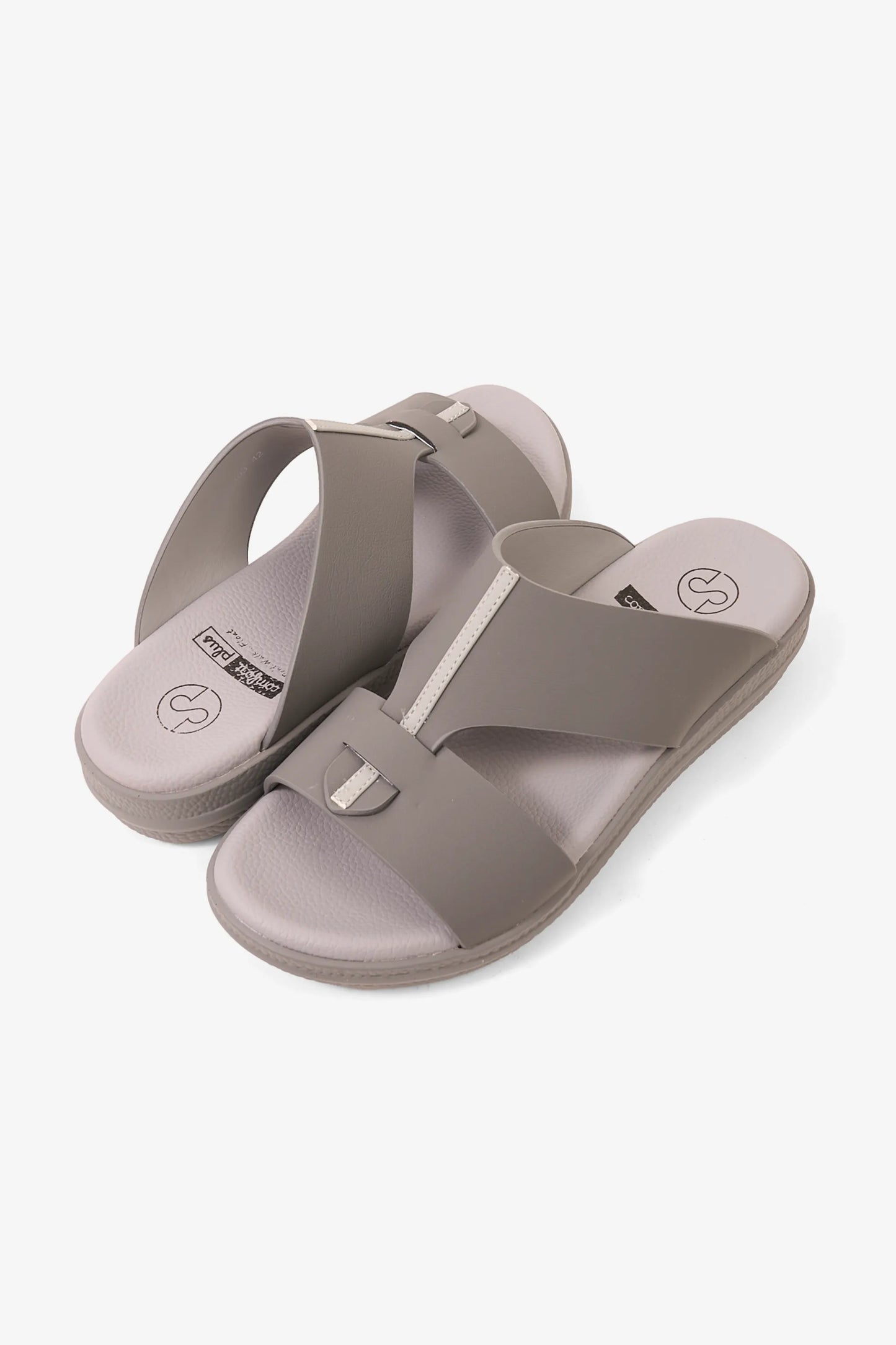 Comfort Plus Men's Glide Luxe Arabic Sandals Grey MSDGBCPRS103