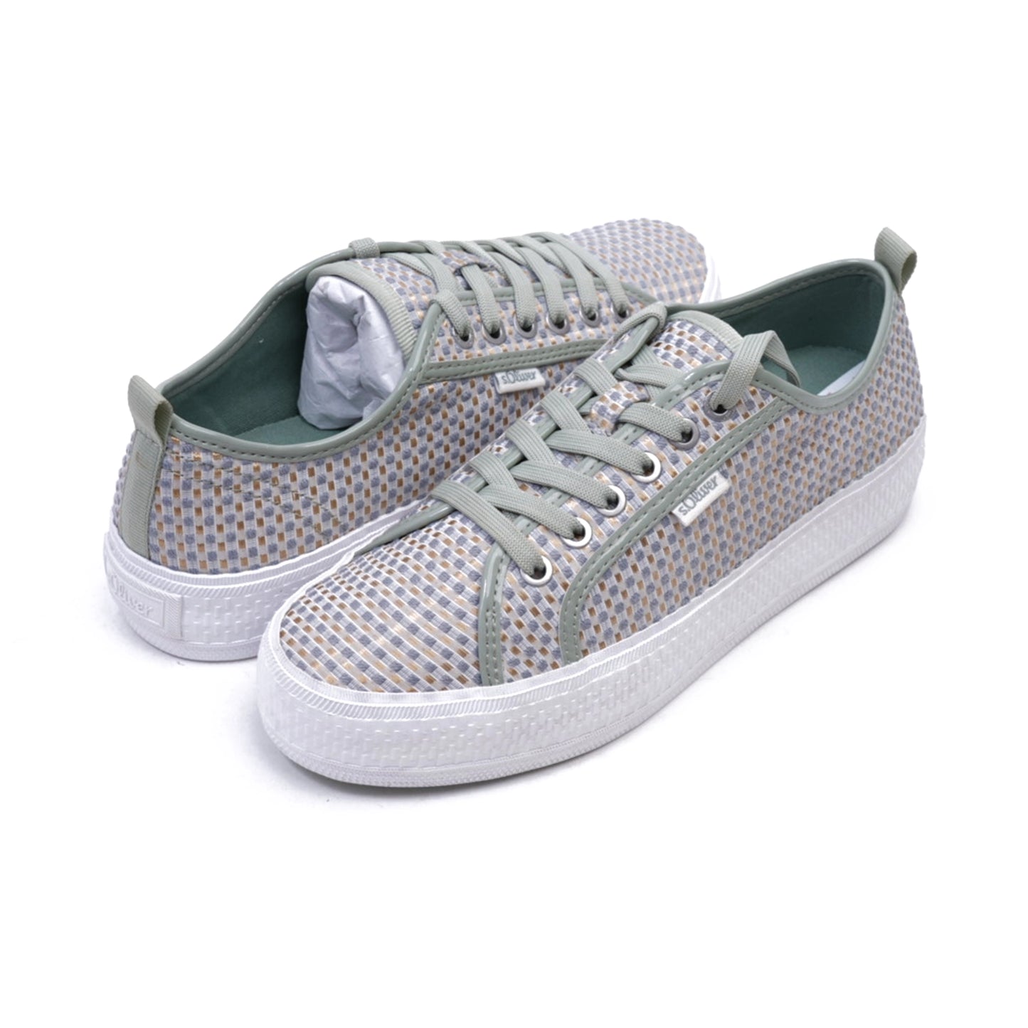 S. Oliver Low-Top Lace-Up Women's Sneakers Mint