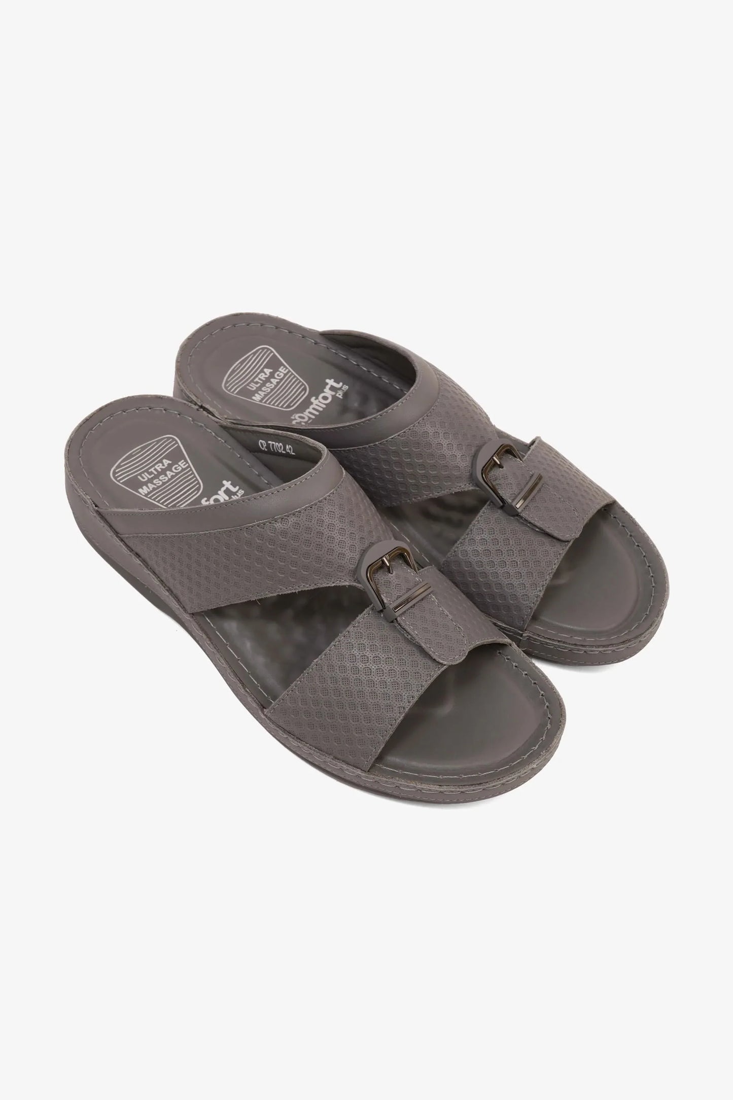 Comfort Plus Men's Ultra Comfort Trim Sandals Grey MSDCP7702