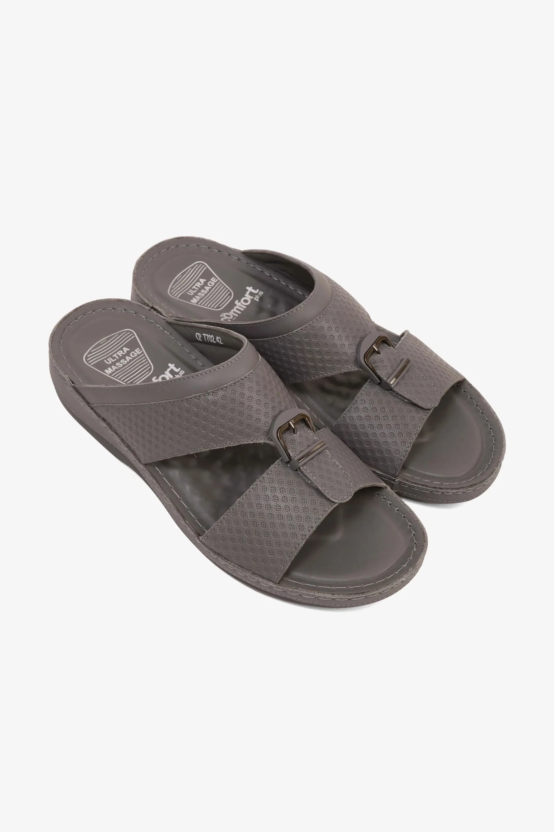 Comfort Plus Men's Ultra Comfort Trim Sandals Grey MSDCP7702