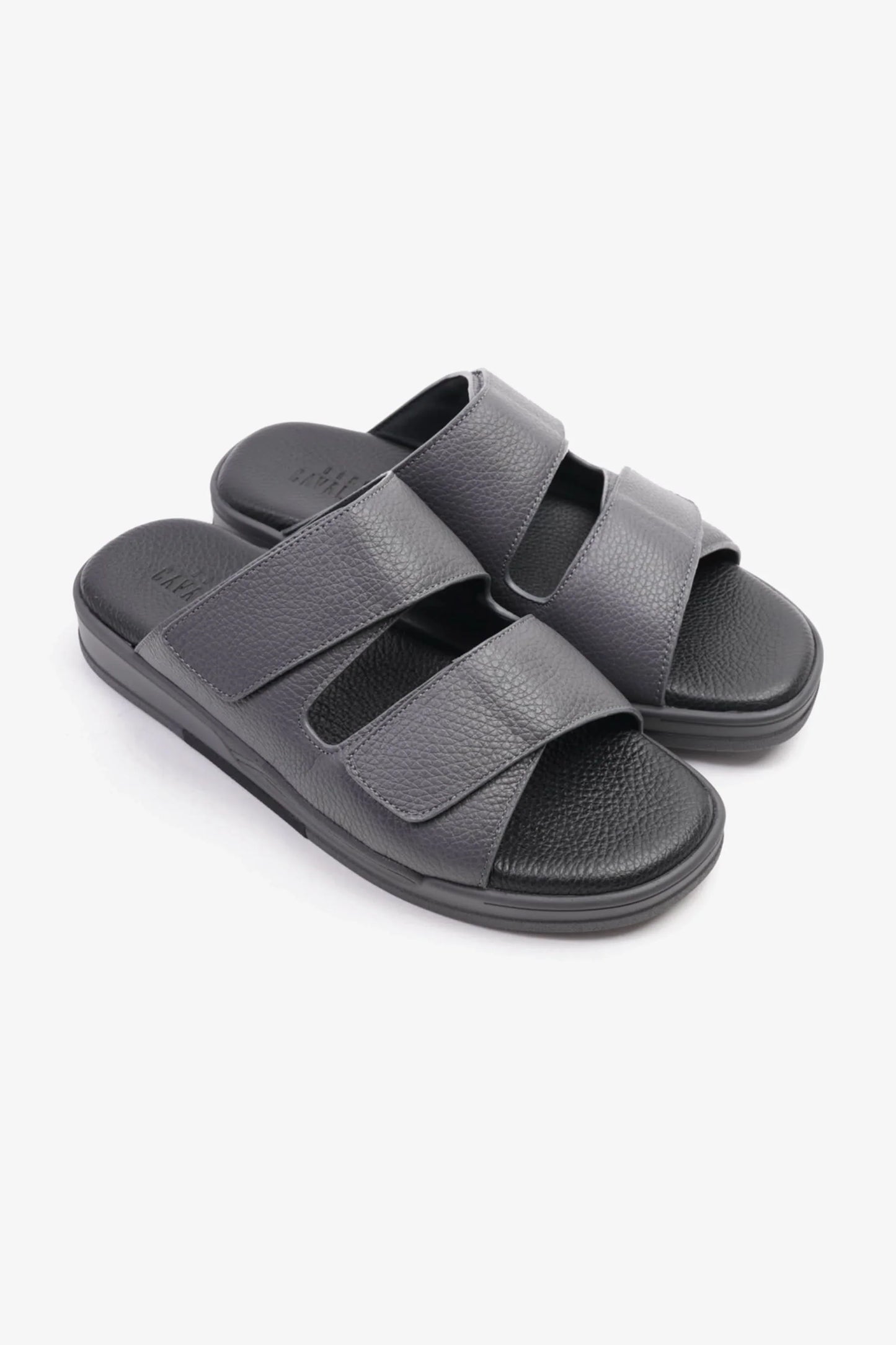 Cavalier Uomo Men's Leather Arabic Sandals Grey MSDCVHAR315