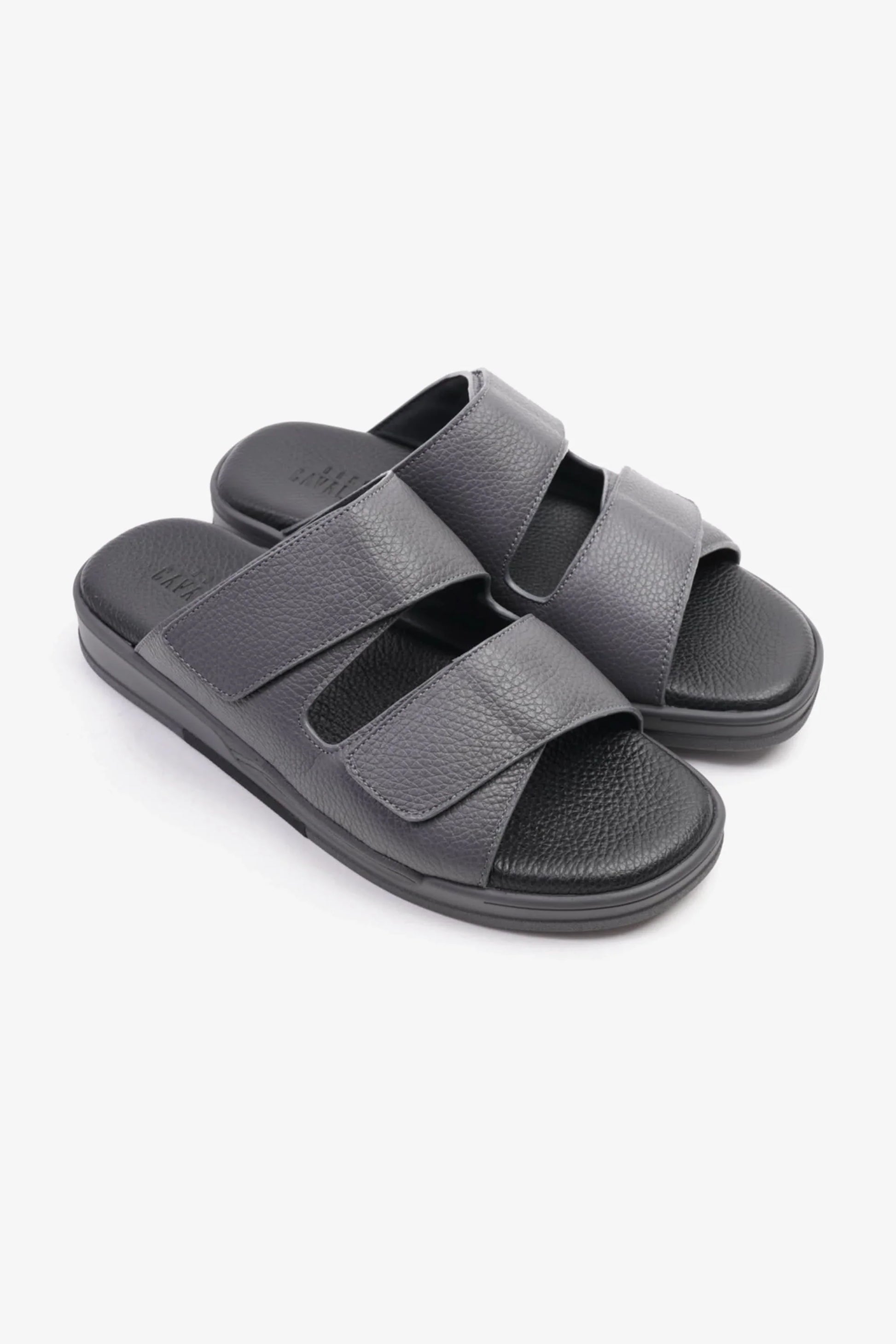 Cavalier Uomo Men's Leather Arabic Sandals Grey MSDCVHAR315