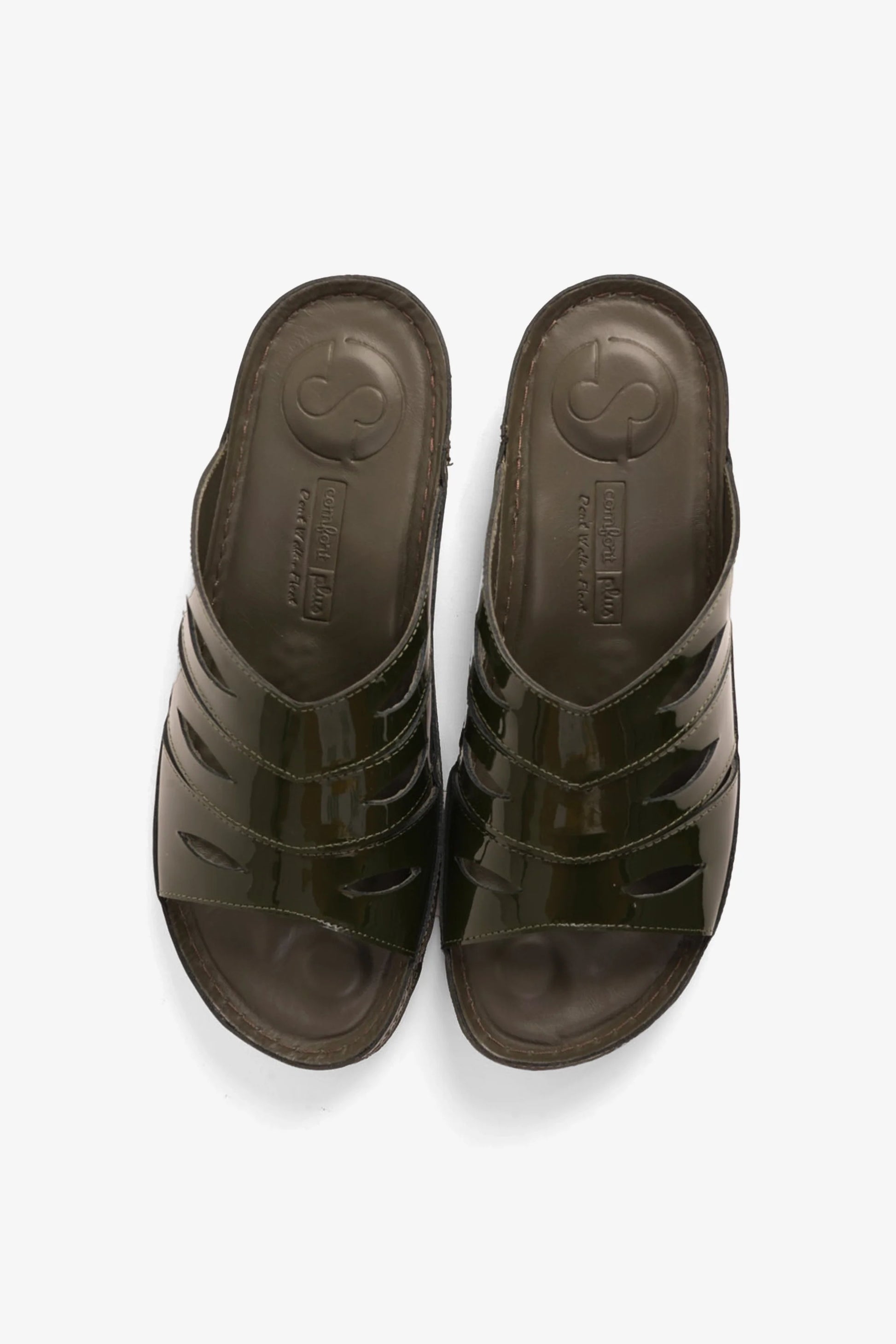 Comfort Plus Women's Mid Heel Sandals Olive CP515