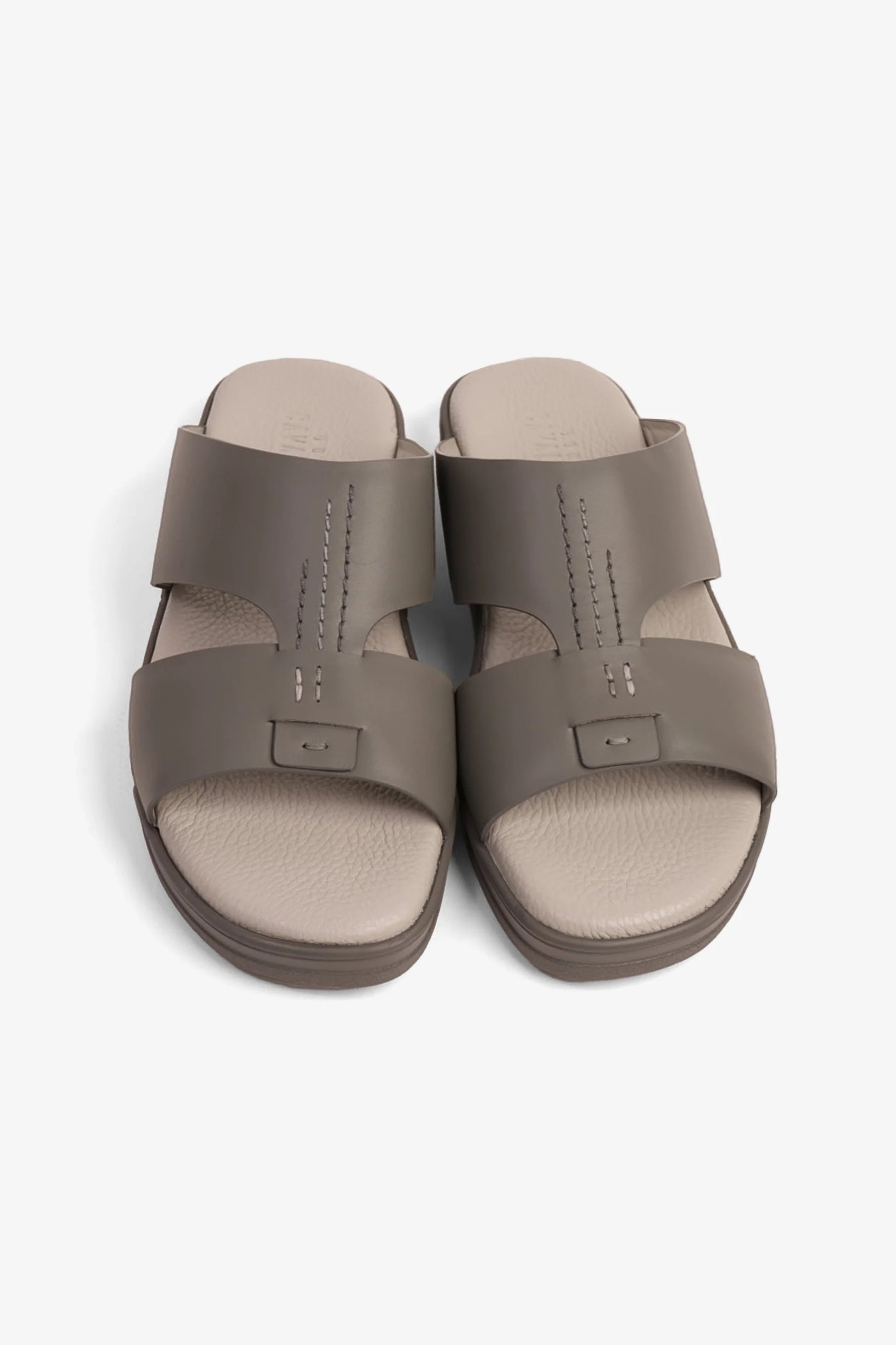 Cavalier Uomo Men's Leather Sandals Dark-Grey MSDCVHAR331