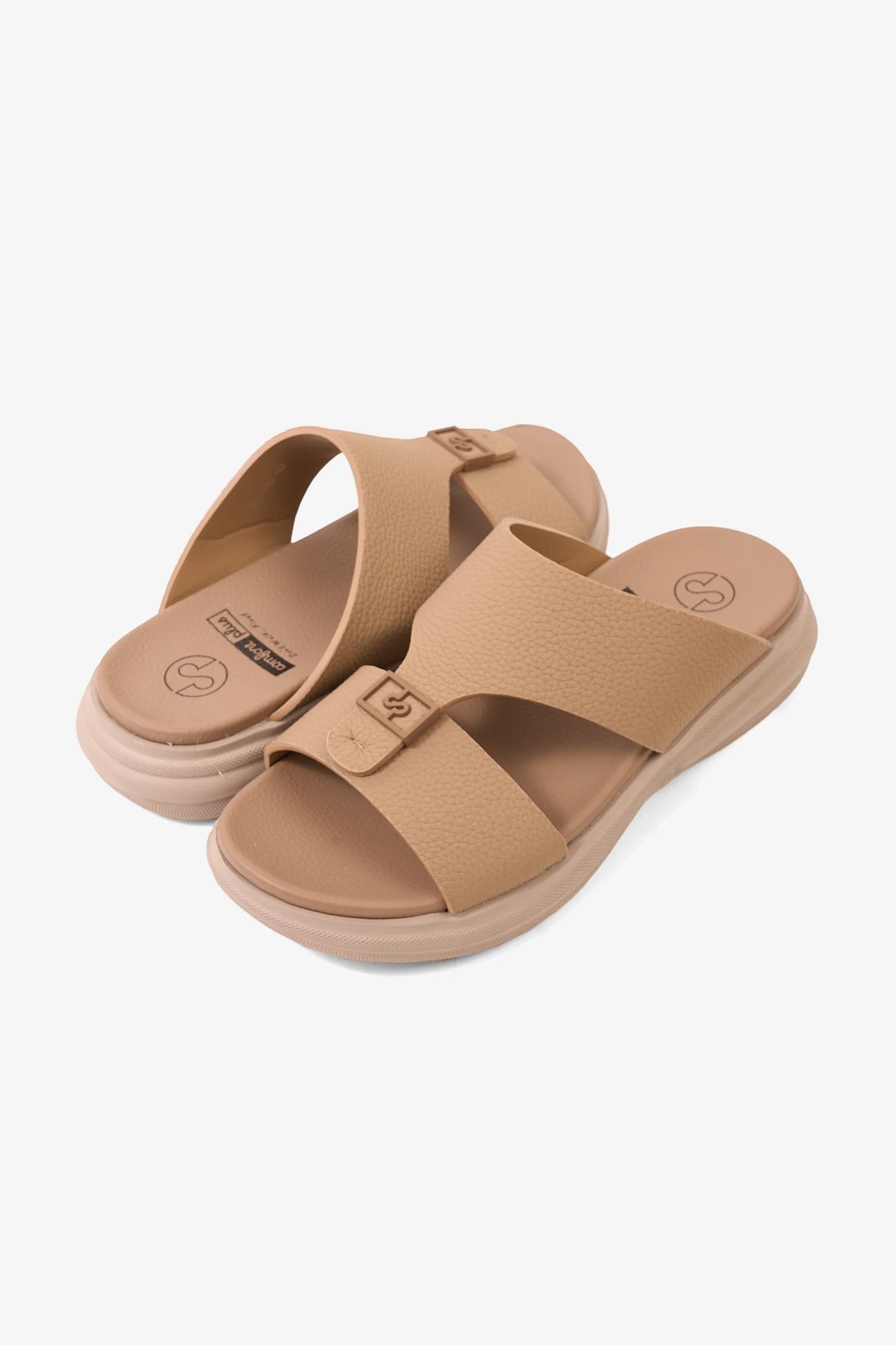 Comfort Plus Men's Signature Step Arabic Sandals Khaki MSDGBCPCHDN106