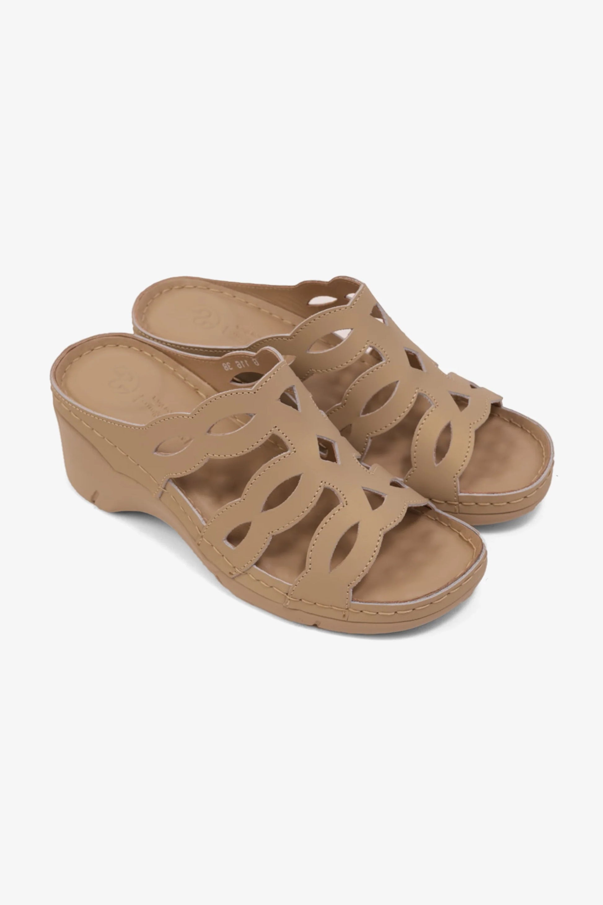 Comfort Plus Women's Cushioned Sandals Beige GG116