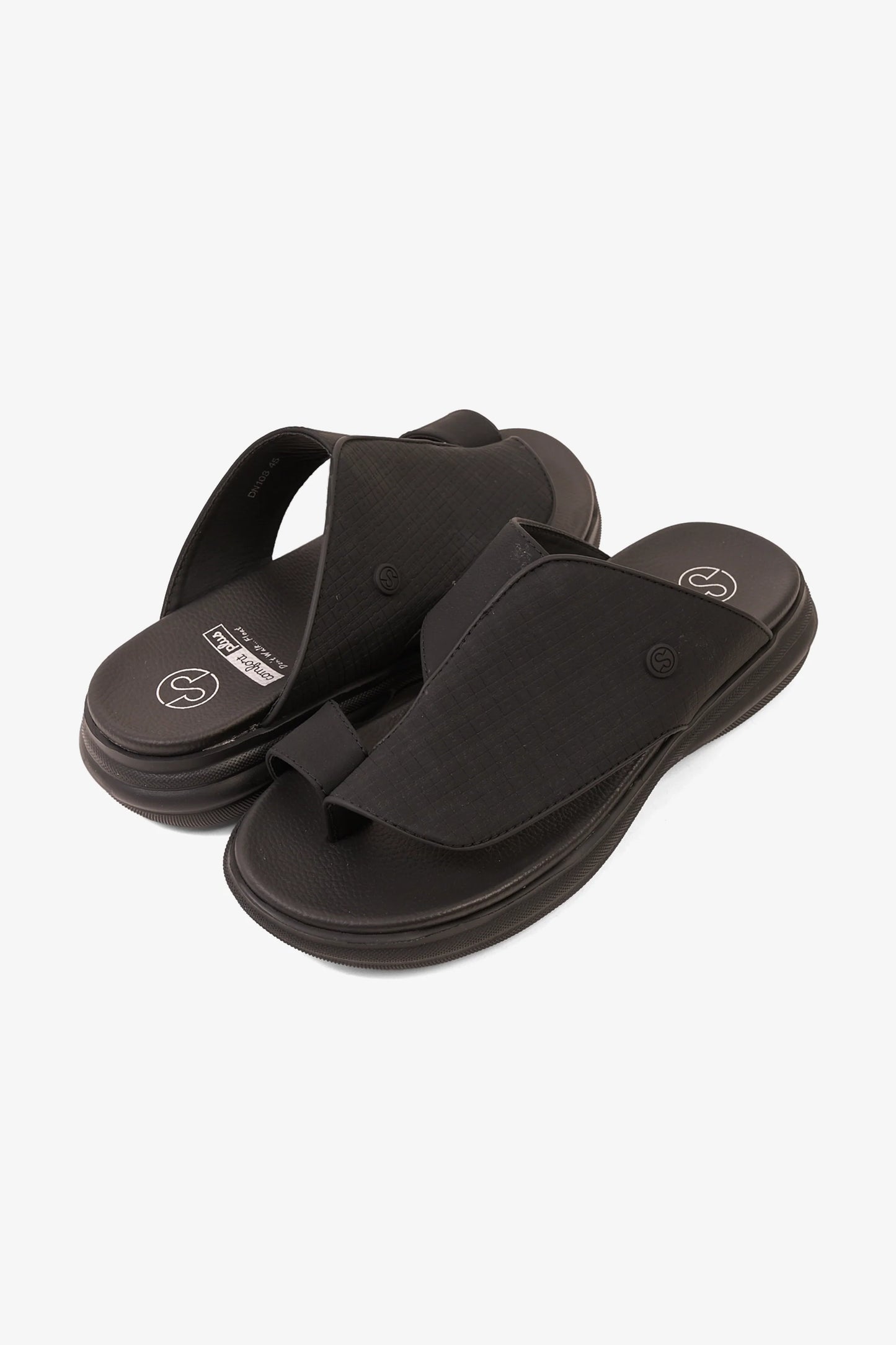 Comfort Plus Men's Imperial Comfort Arabic Sandals Black MSDGBCPDN108