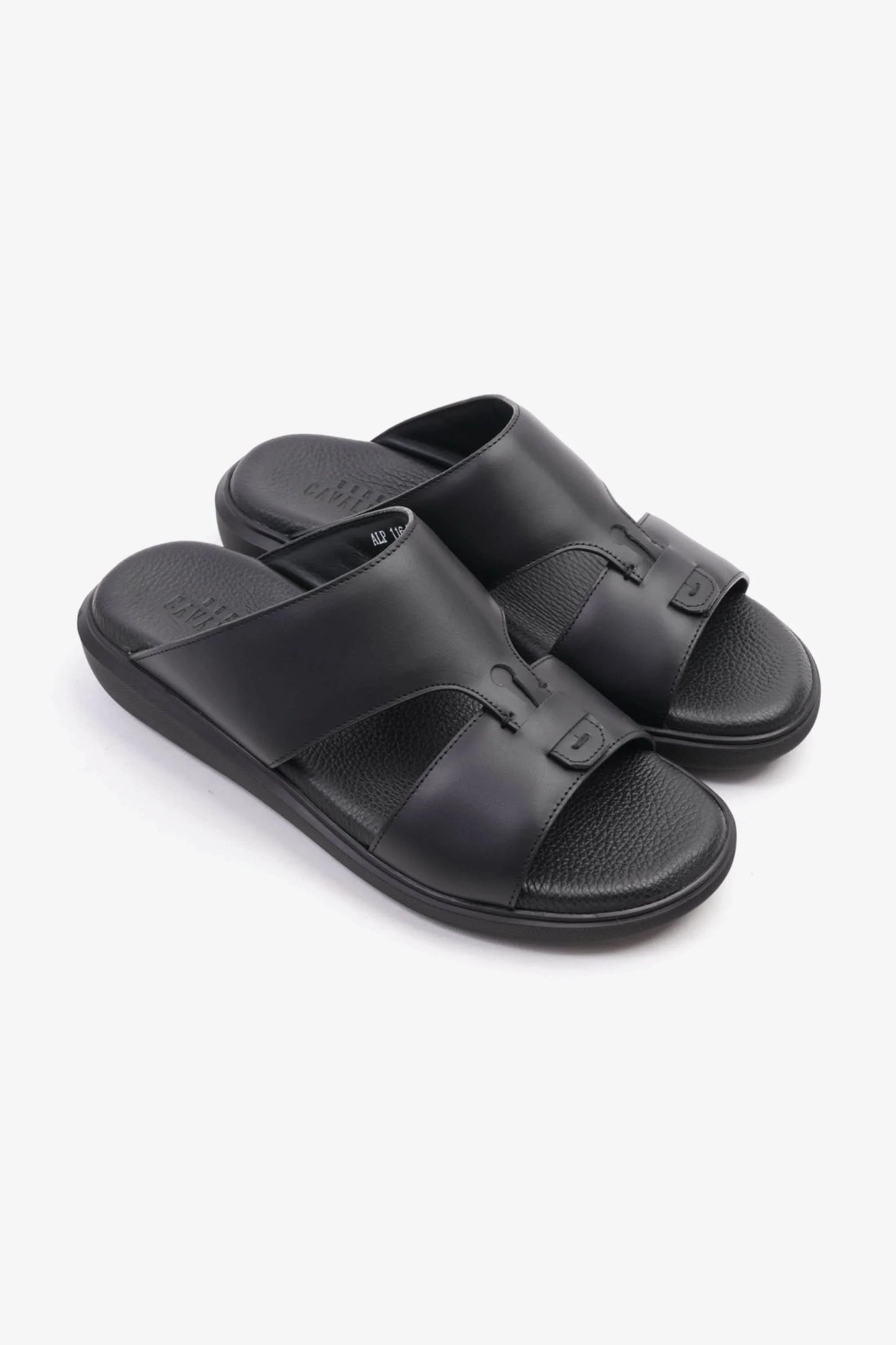 Cavalier Uomo Men's Comfortable Slip-On Sandals Black MSDCVALP116