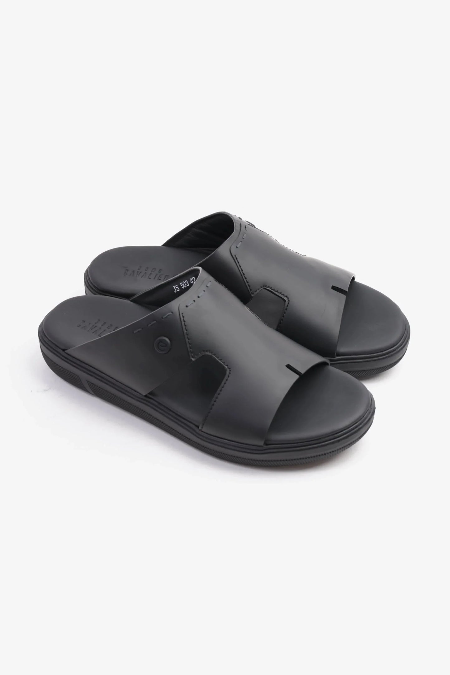 Cavalier Uomo Men's Slip-On Arabic Sandals Black MSDCVJS503