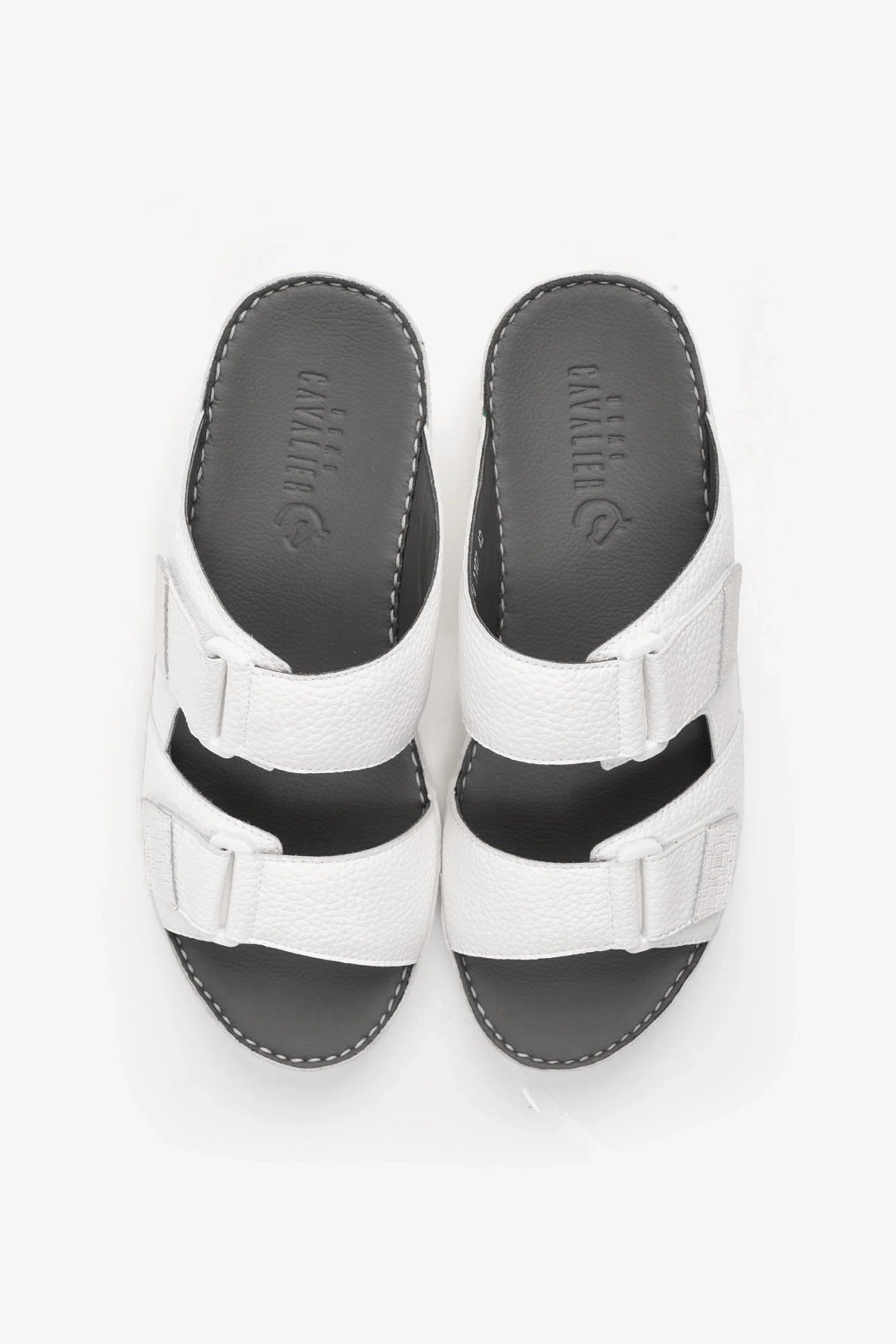 Cavalier Uomo Men's Arabic Sandals White MSDCV1107