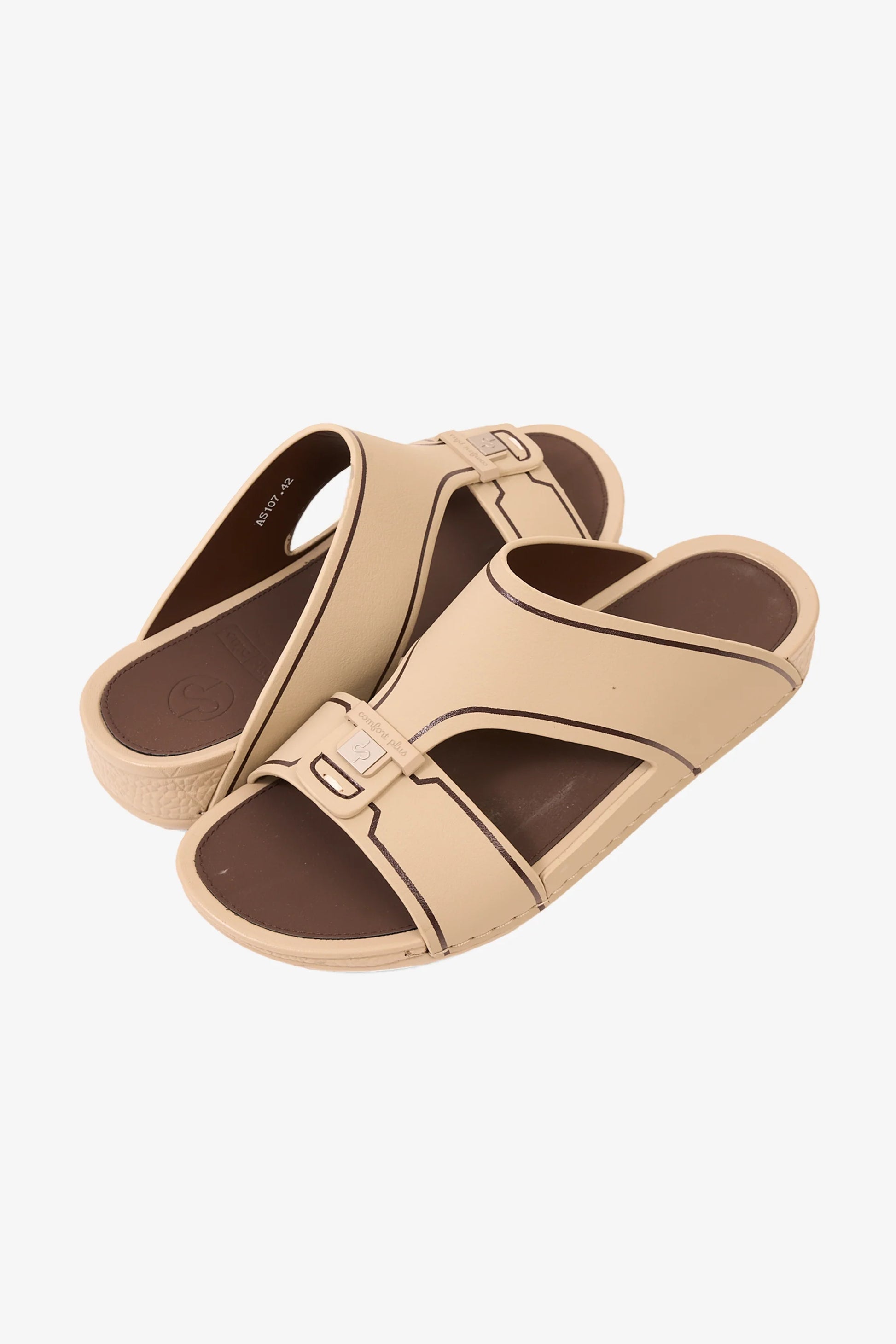 Comfort Plus Men's Equilibrium Walk Arabic Sandals Beige MSDGBCPAS107