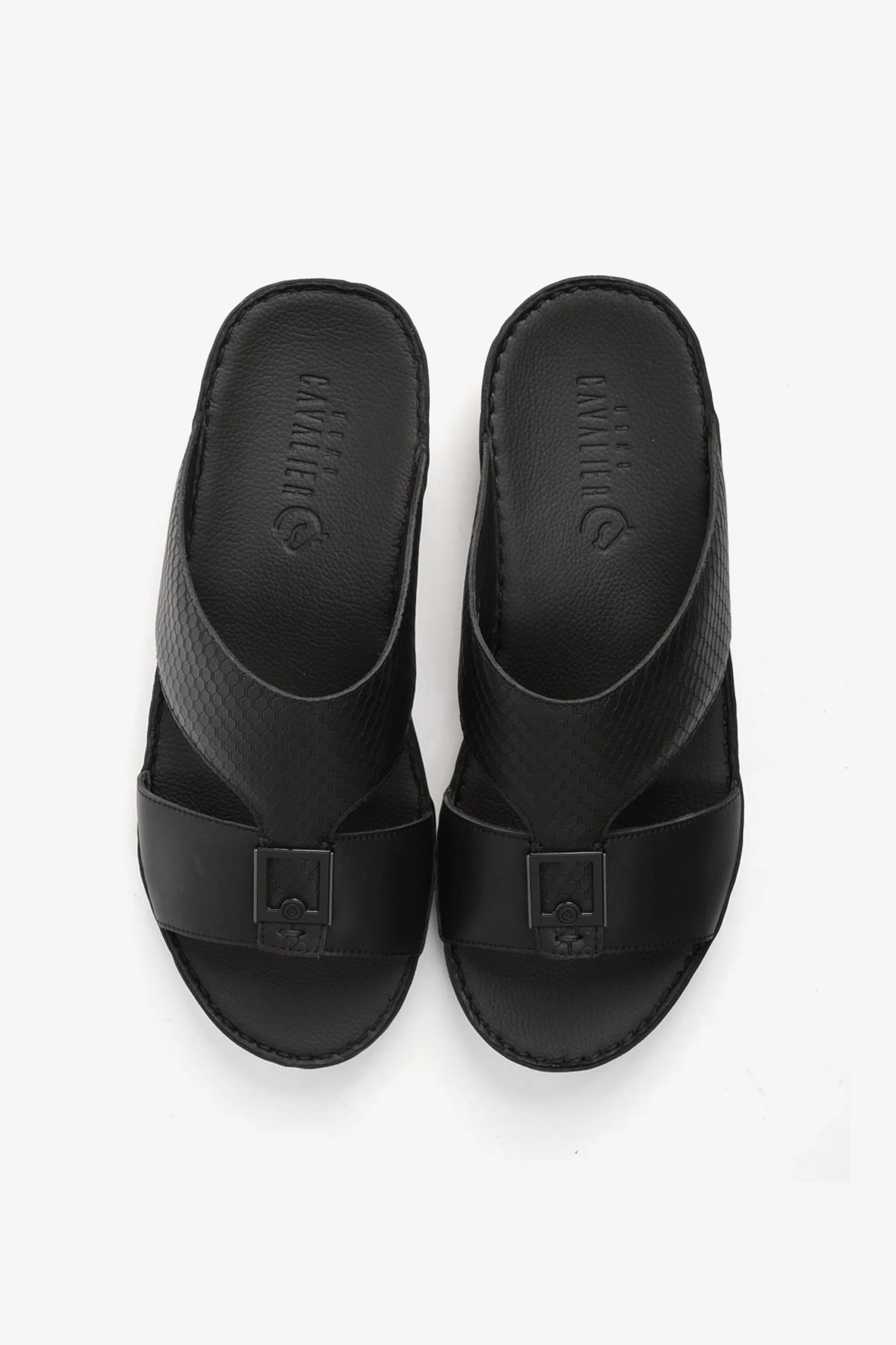 Cavalier Uomo Men's Arabic Sandals Black CV1110