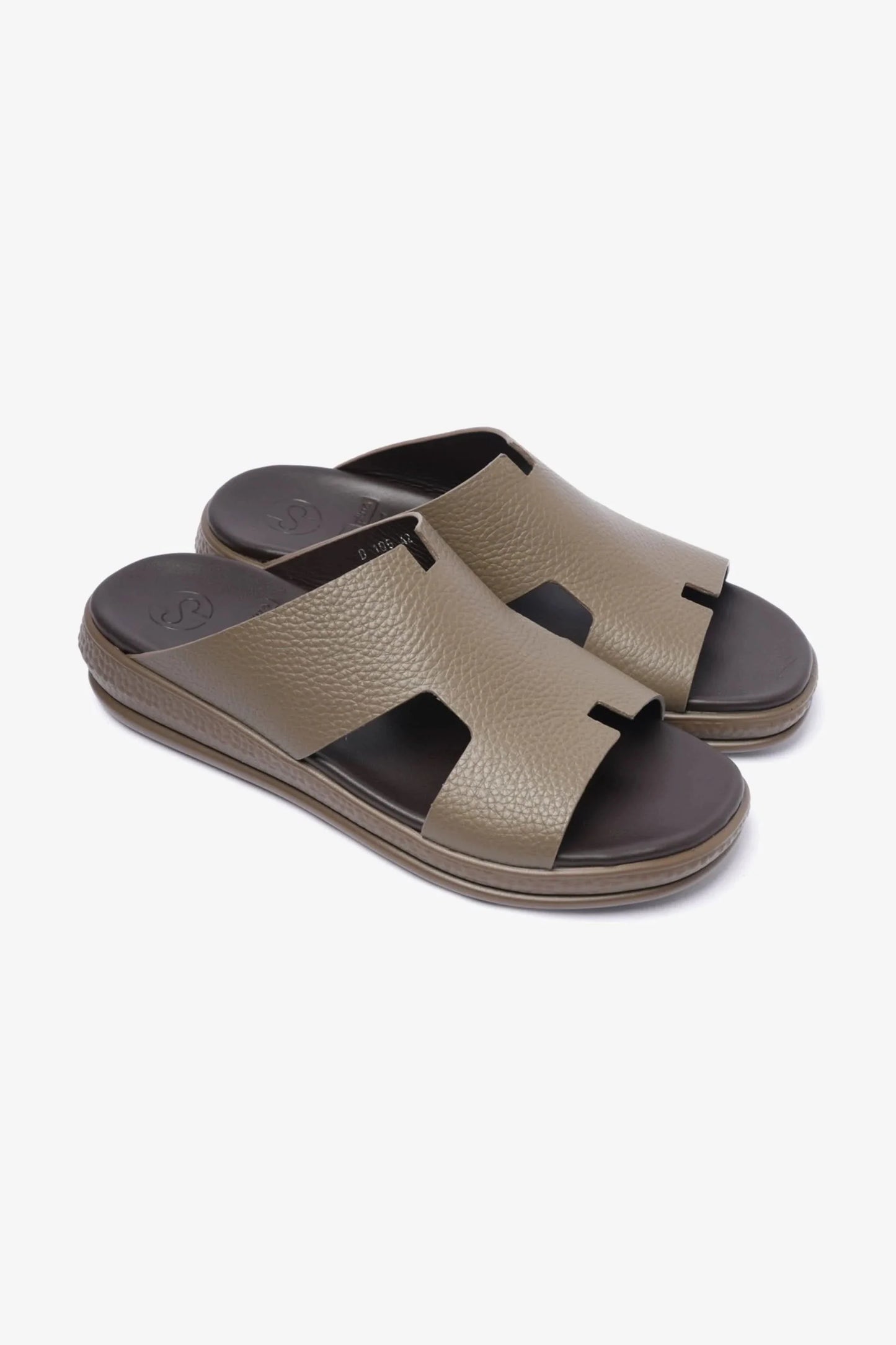 Comfort Plus Men's Classic Leather Arabic Sandals Truffle MSDCPD105