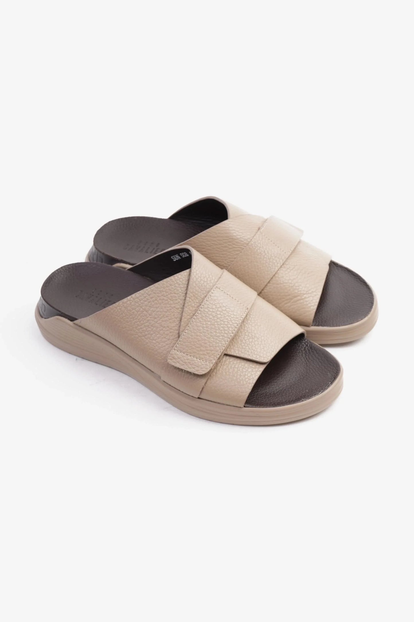 Cavalier Uomo Men's Strappy Sandals Stone MSDCVSUN508