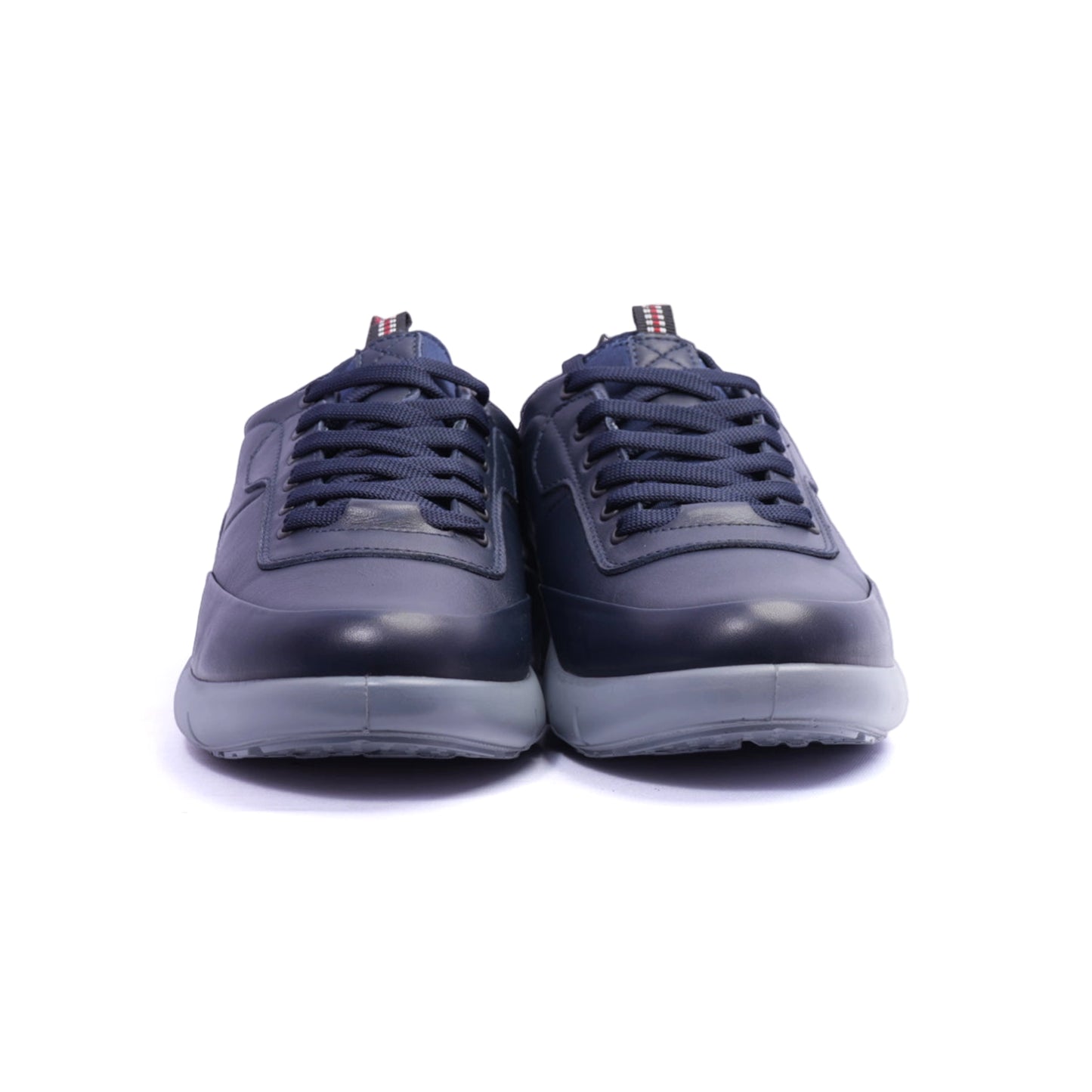 Comfort Plus Men's Stylish Leather Sneakers Navy