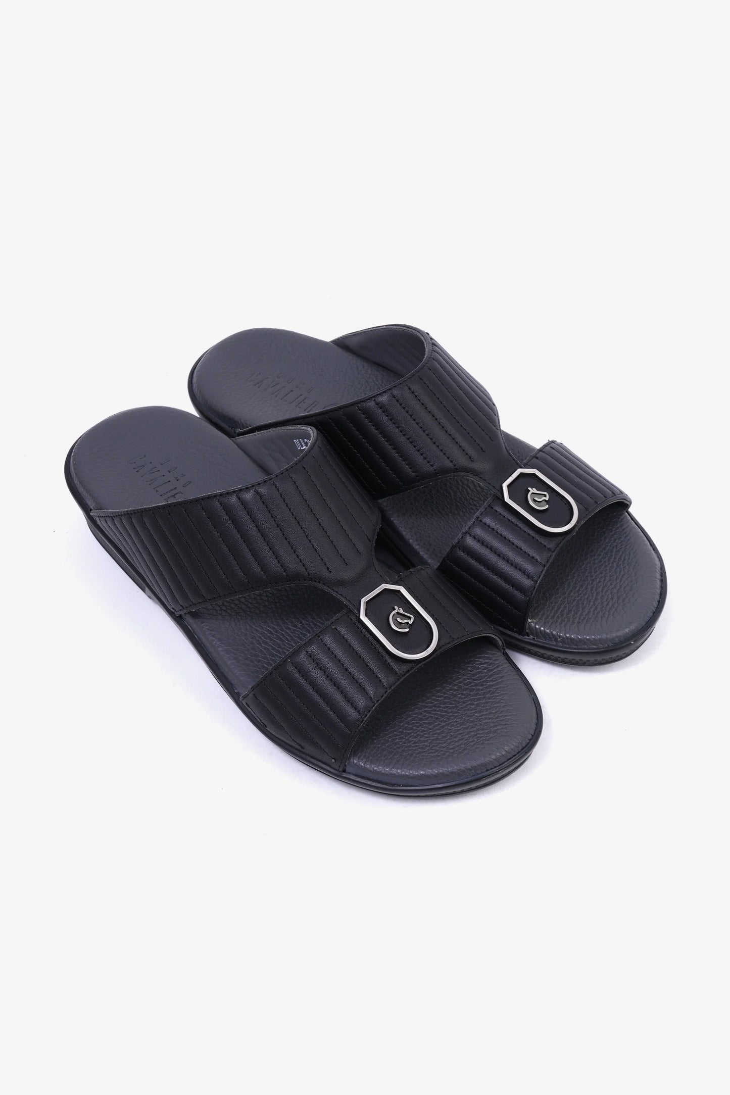 Cavalier Uomo Men's Arabic Sandals Black MSDCVDLR201