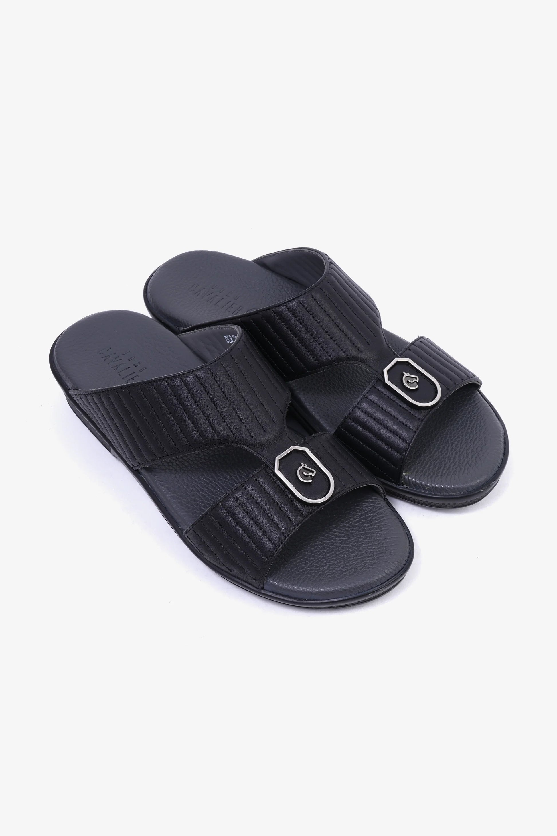 Cavalier Uomo Men's Arabic Sandals Black MSDCVDLR201