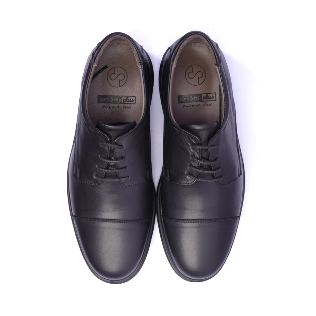 Comfort Plus Classic Leather Loafers For Men's Black