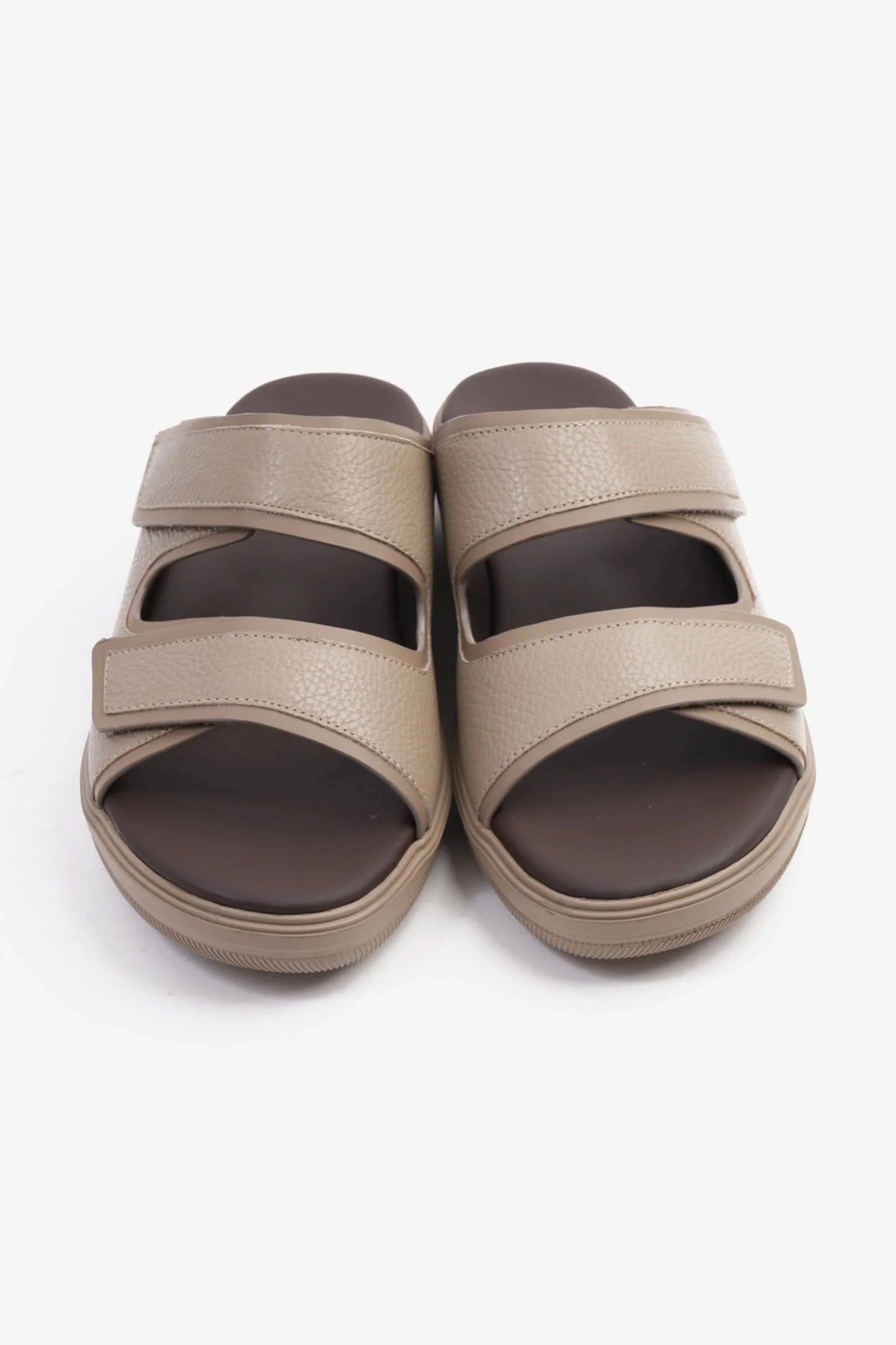 UOMO CAVALIER Men's Designer Sandals With Strap Beige MSDCVJS506