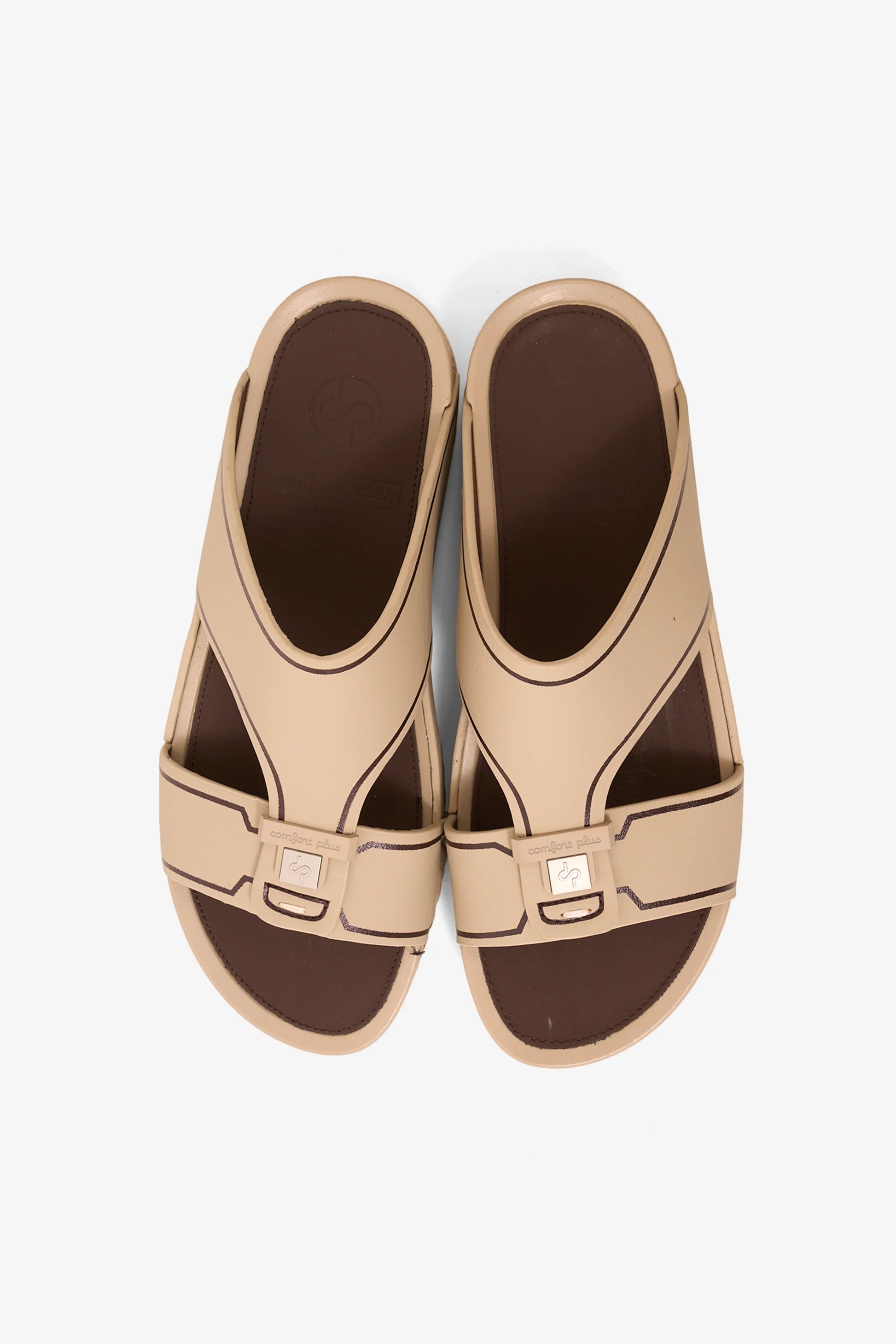 Comfort Plus Men's Equilibrium Walk Arabic Sandals Beige MSDGBCPAS107