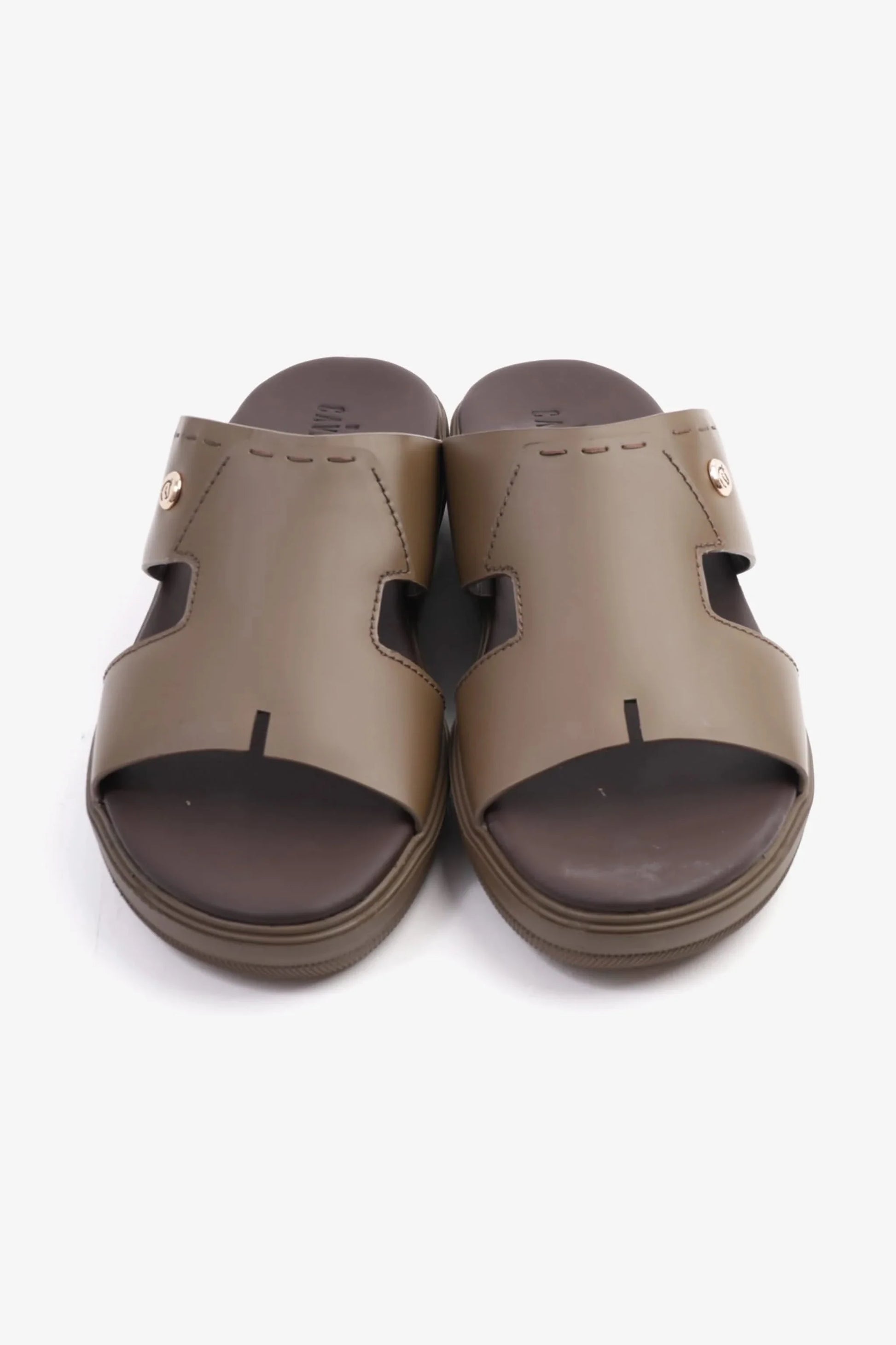 Cavalier Uomo Men's Leather Arabic Sandals Truffle MSDCVJS503
