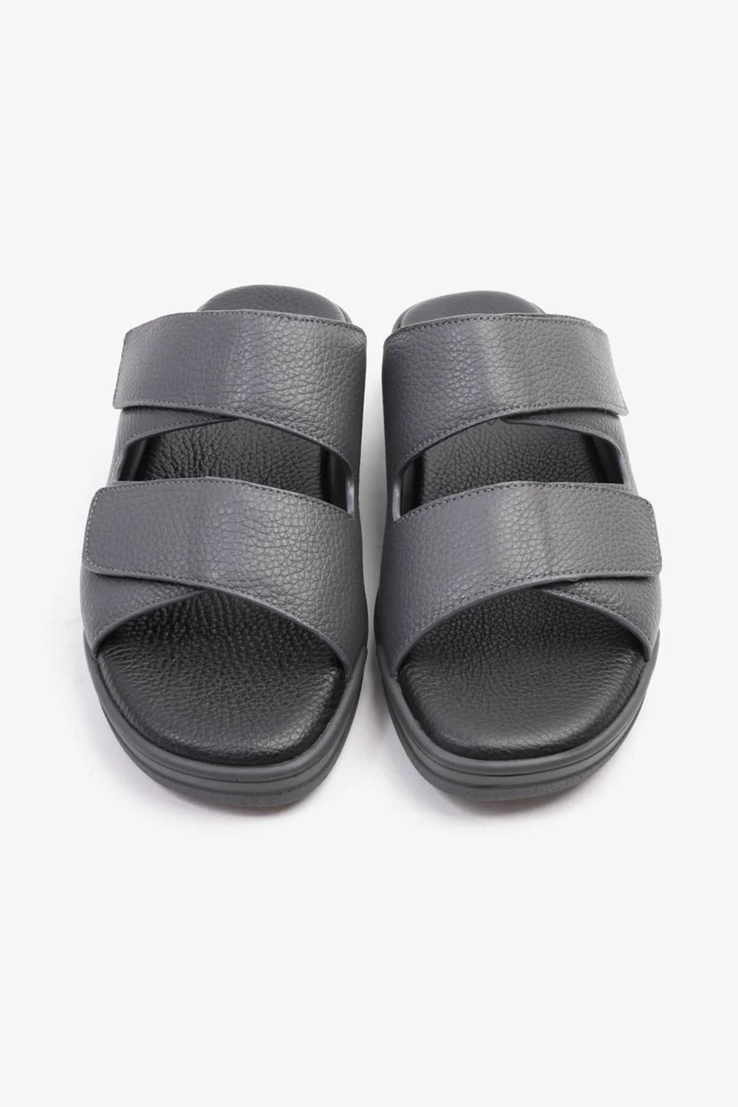 Cavalier Uomo Men's Leather Arabic Sandals Grey MSDCVHAR315