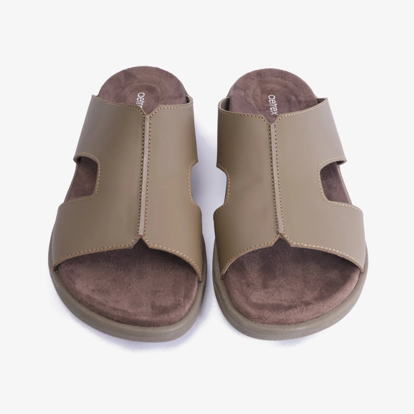 Aetrex classic sandals with a comfortable footbed Truffle