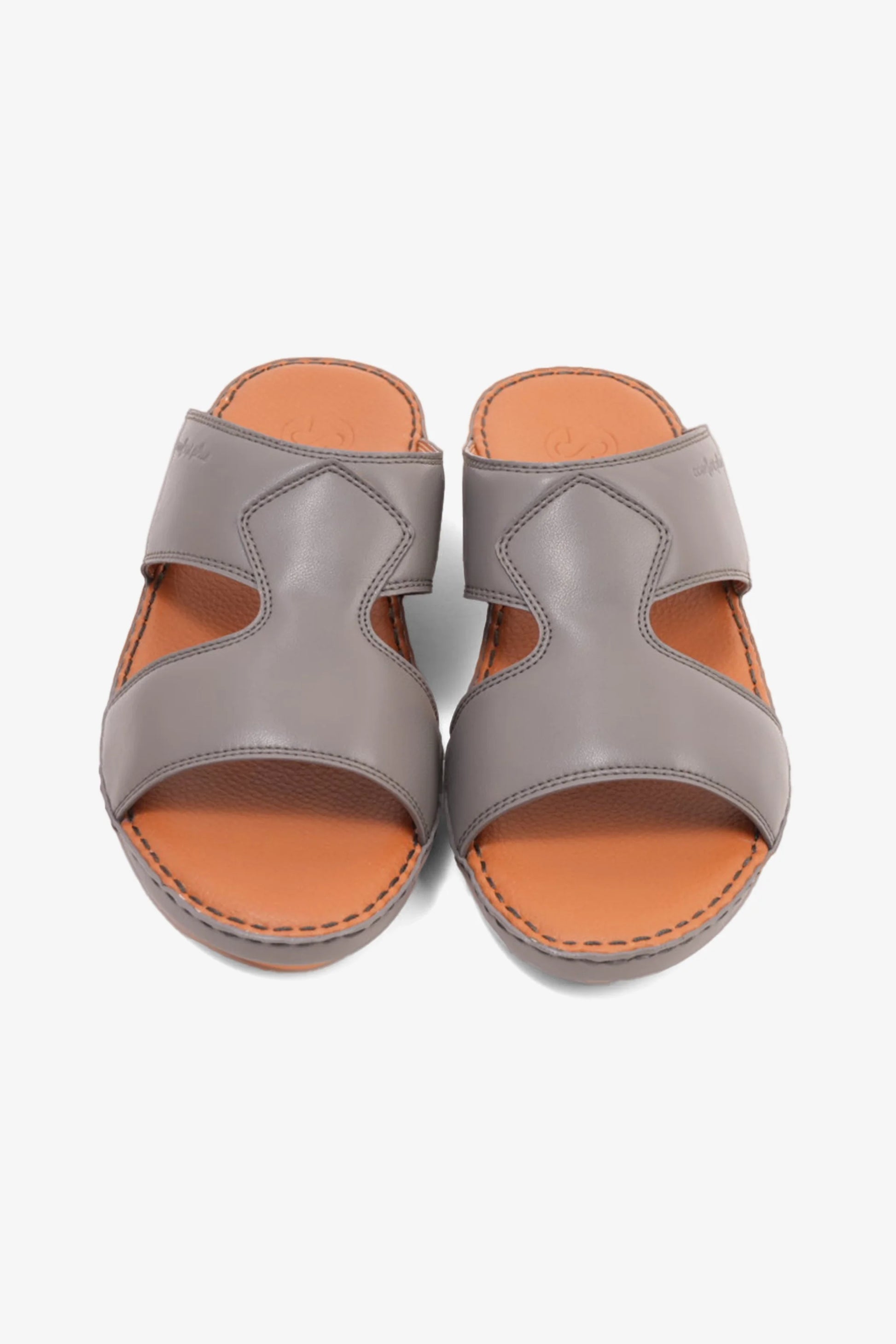 Comfort Plus Men's Luxurious Leather Sandals Dark Grey MSDCP7012