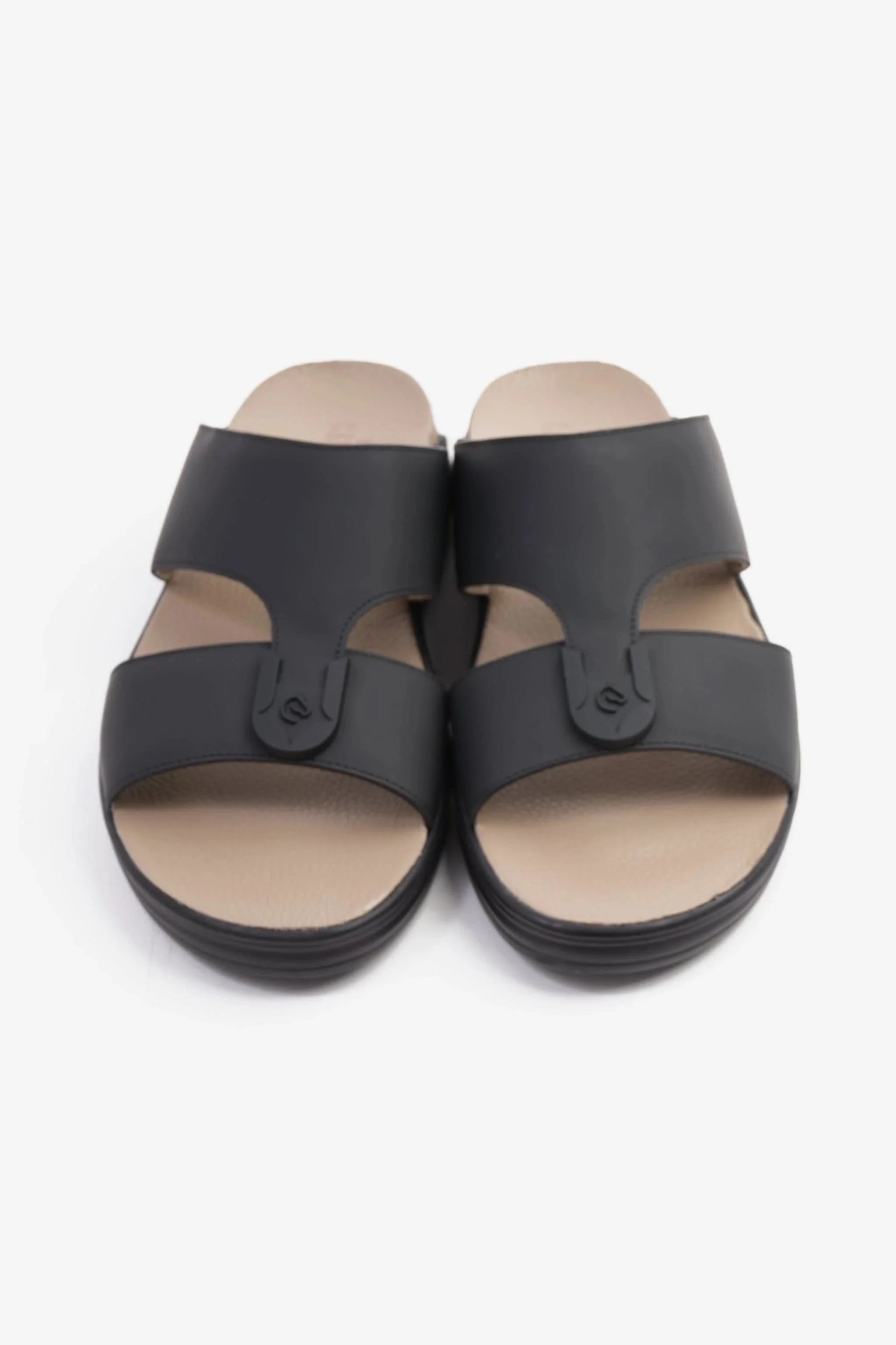 Cavalier Uomo Men's Classic Arabic Sandals Black MSDCVSUN507