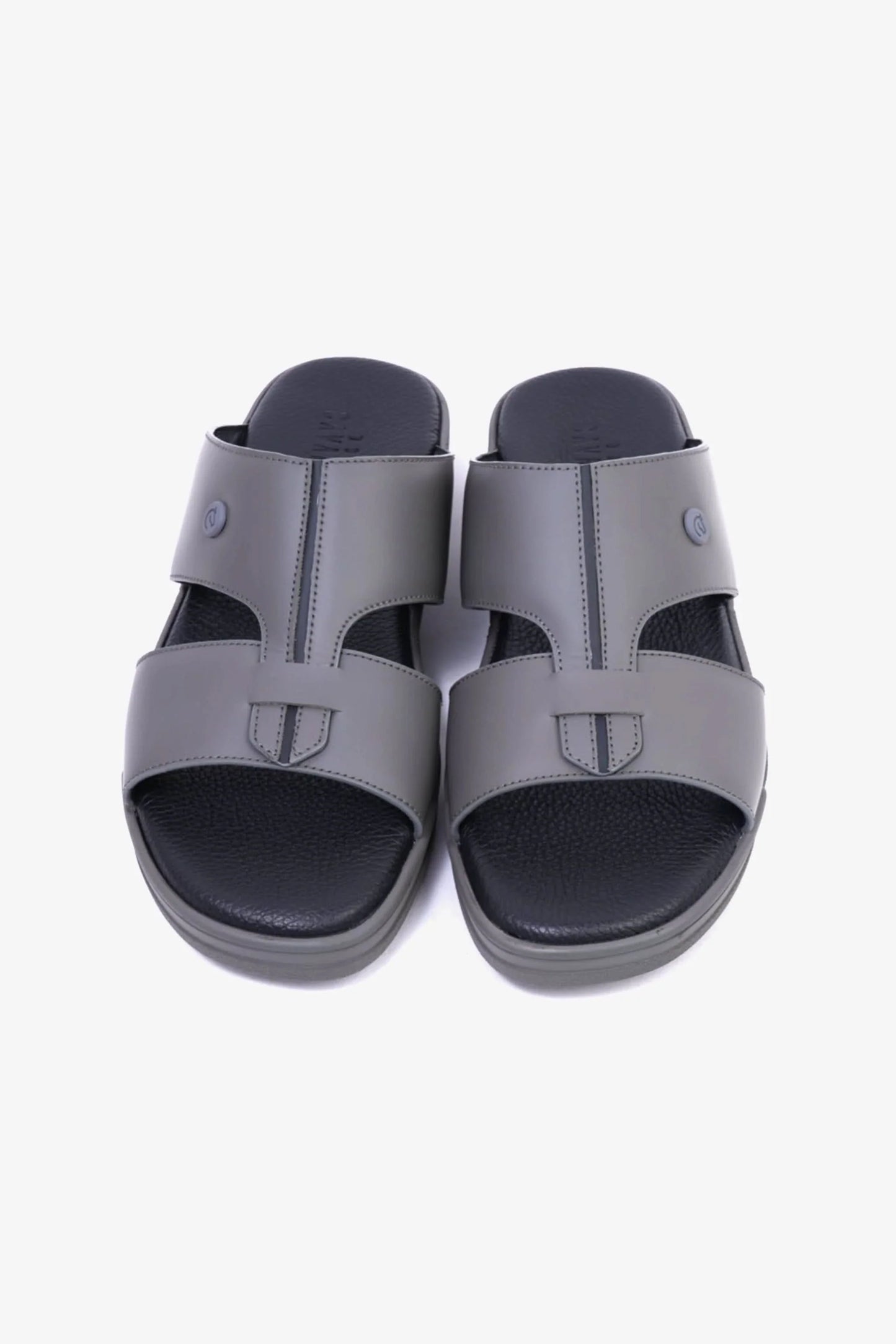 Cavalier Uomo Men's Cut-Out Leather Sandals Grey MSDCVHAR313