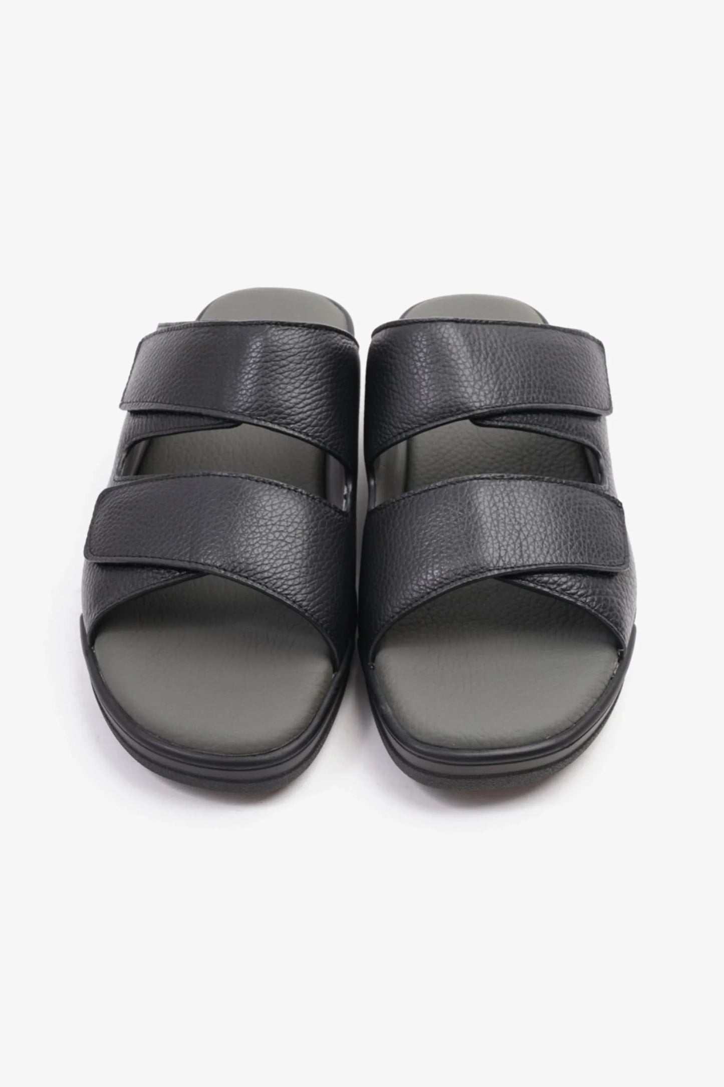 Cavalier Uomo Men's Leather Arabic Sandals Black MSDCVHAR315