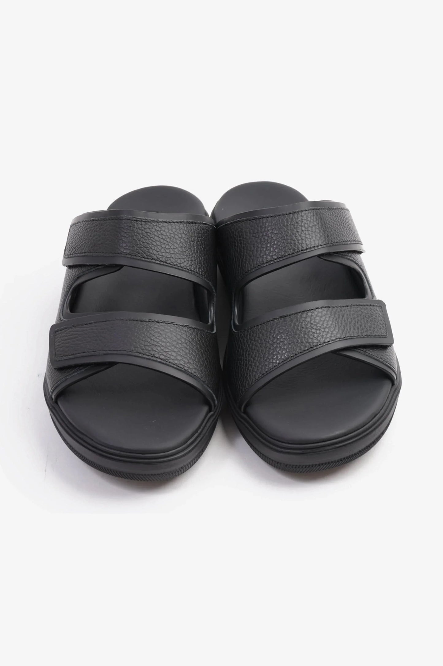 Cavalier Uomo Men's Designer Strap Arabic Sandals Black MSDCVJS506