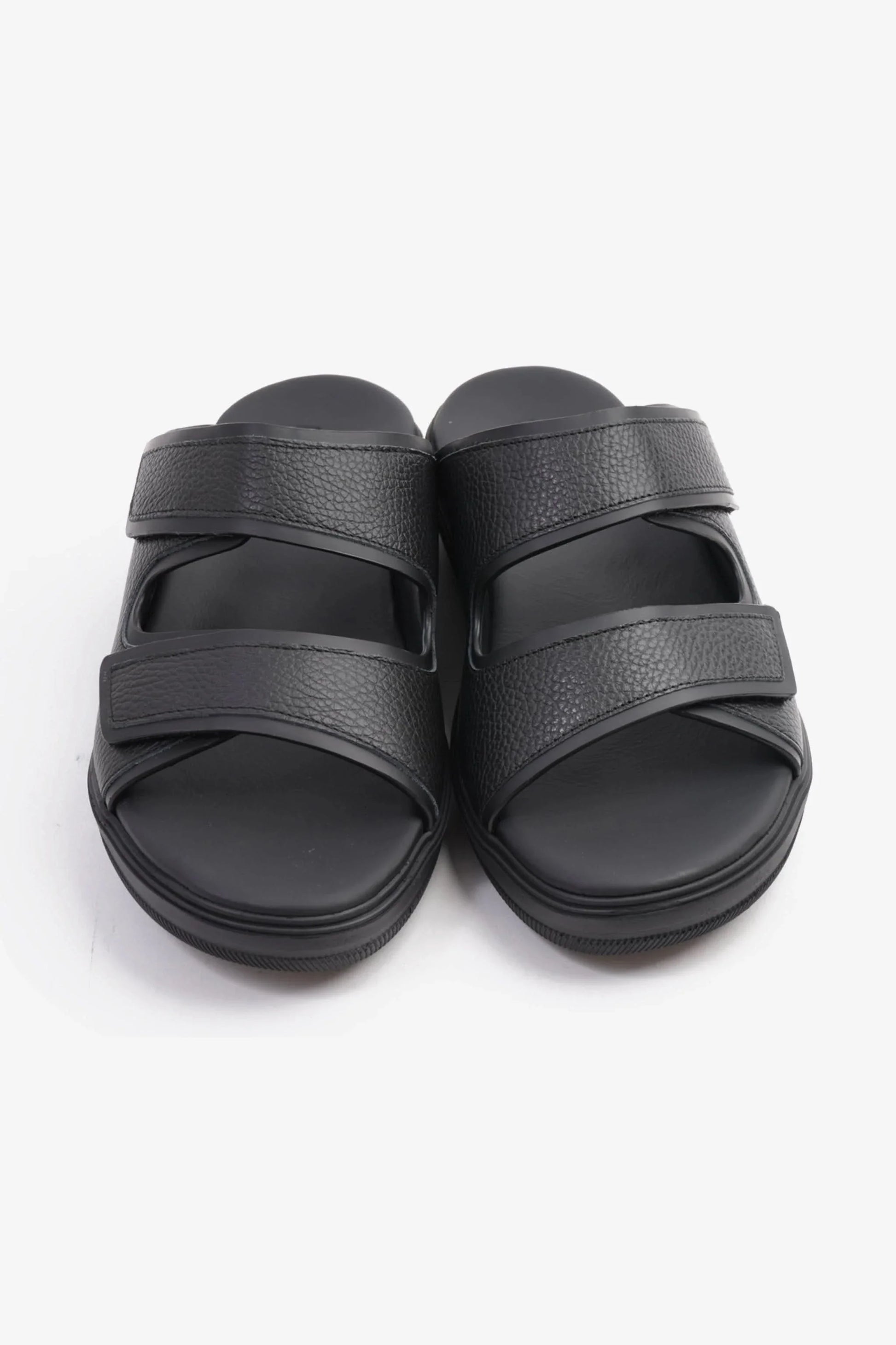Cavalier Uomo Men's Designer Strap Arabic Sandals Black MSDCVJS506