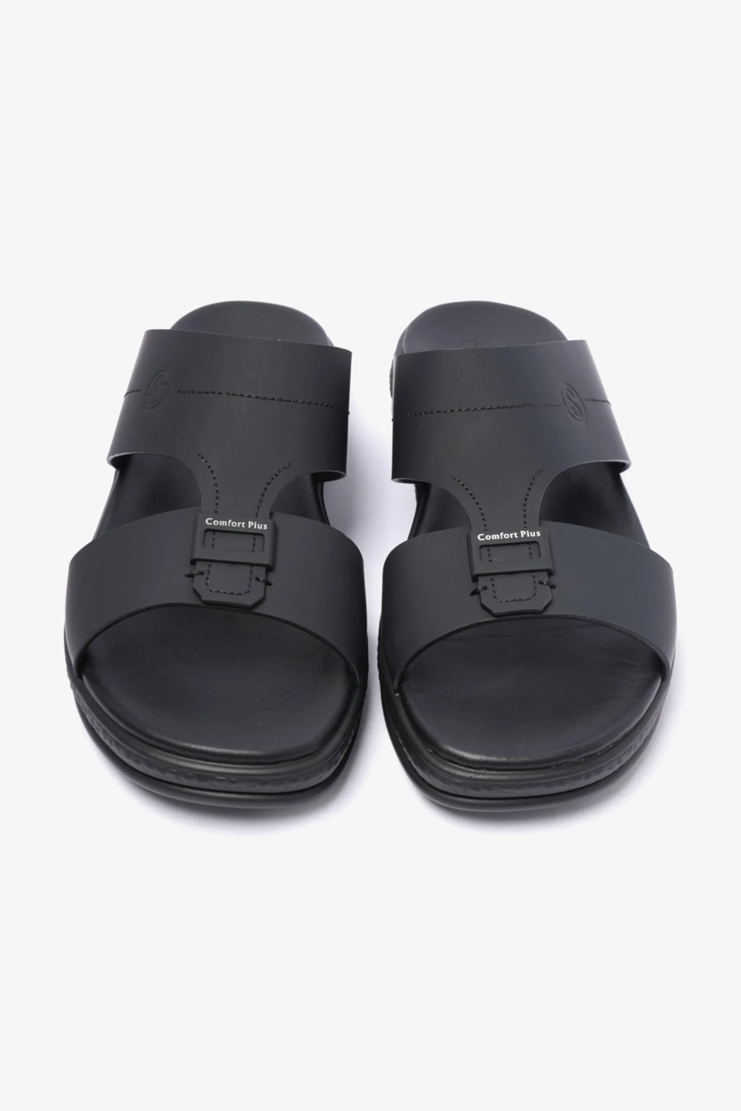 Comfort Plus Men's Timeless Design Strap Sandals Black MSDCPD104