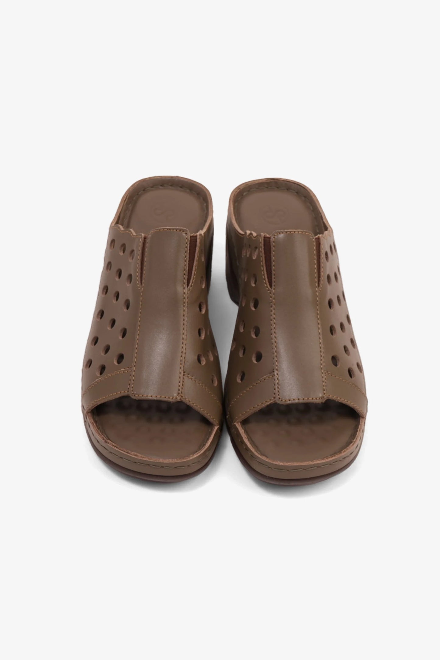 Comfort Plus Women's Perforated Wedge Sandals Truffle LSDCPGG102
