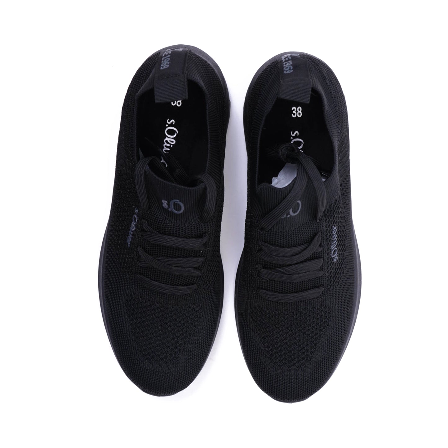 S. Oliver Comfortable Knitted Women's Sneakers Black