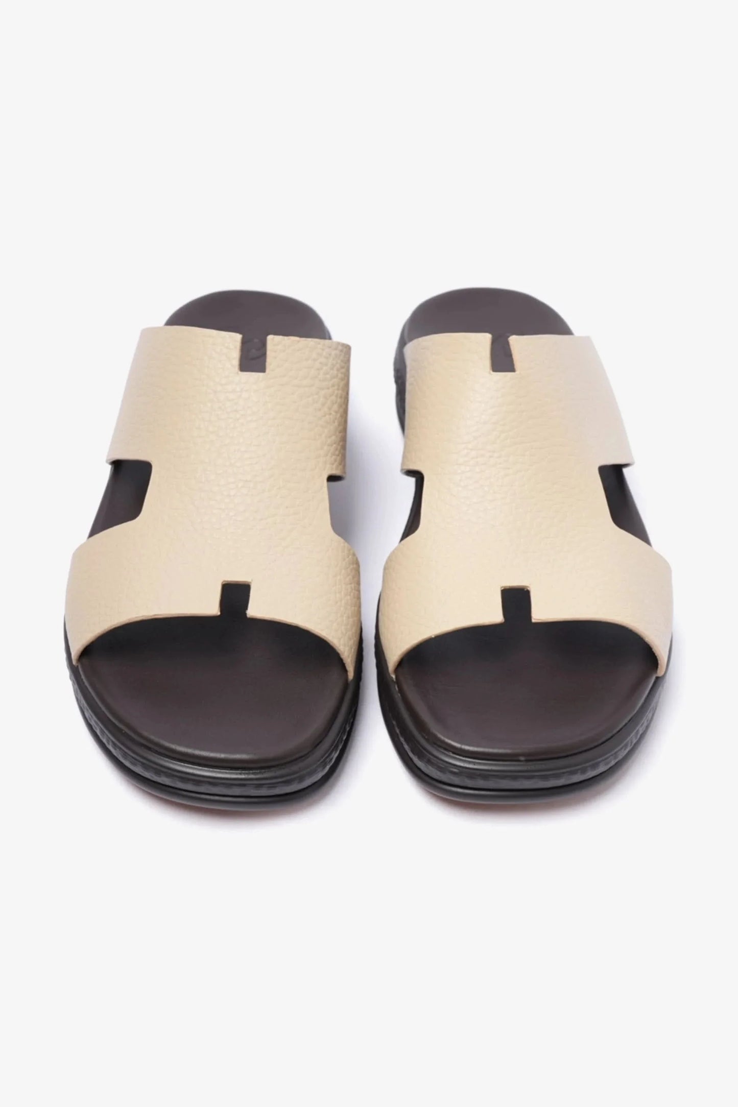 Comfort Plus Men's Classic Leather Sandals Mandorla D105