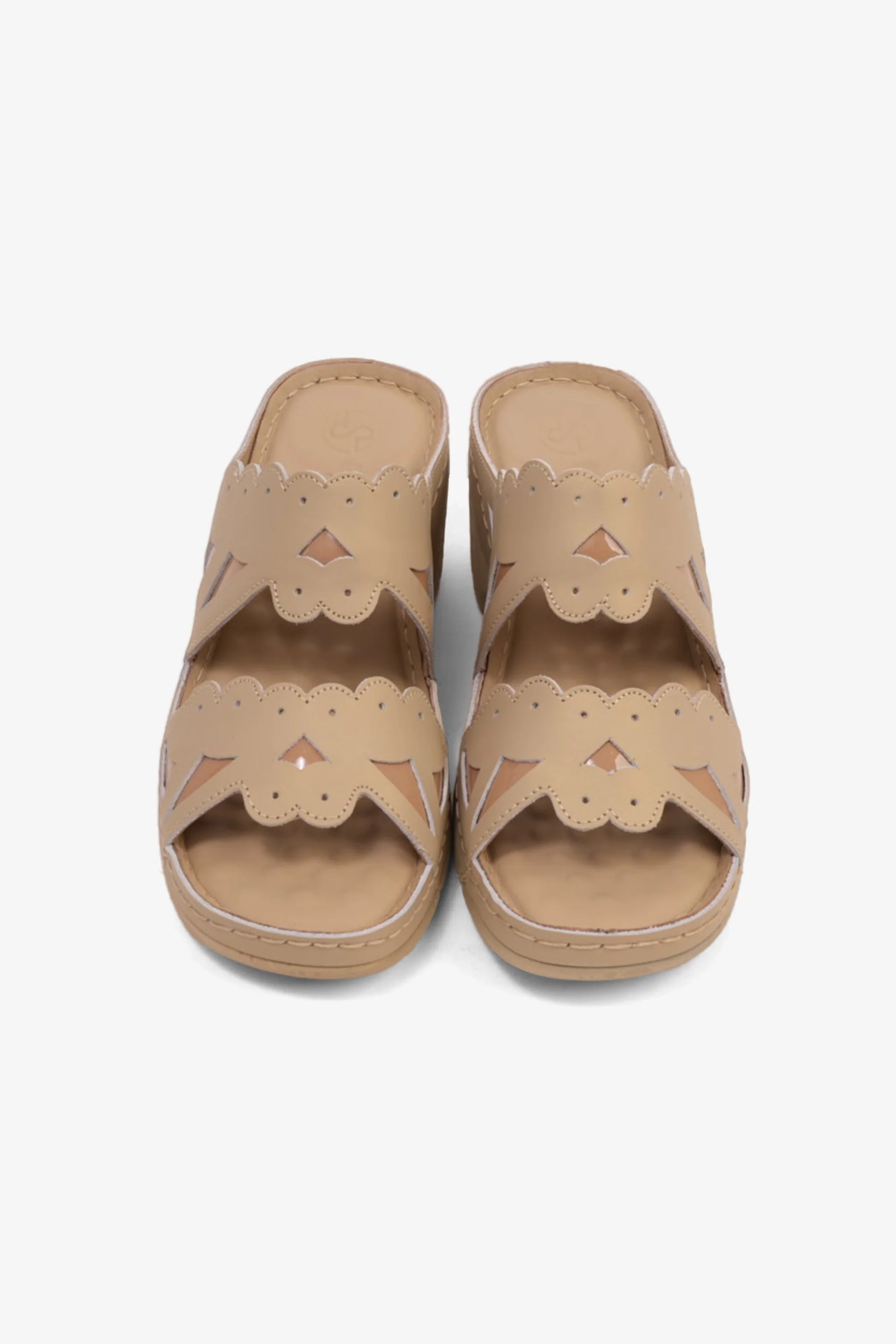 Comfort Plus Women's Open-Toe Cutout Sandals Beige LSDCPGG114